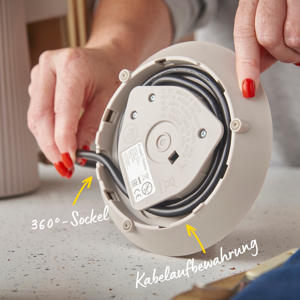 RUSSELL HOBBS Wasserkocher »Brontë Stone 26751-70« 1,7 l 3000 W matt, Ausgusstülle, Wasserstandsanzeige, herausnehmbarer Kalkfilter