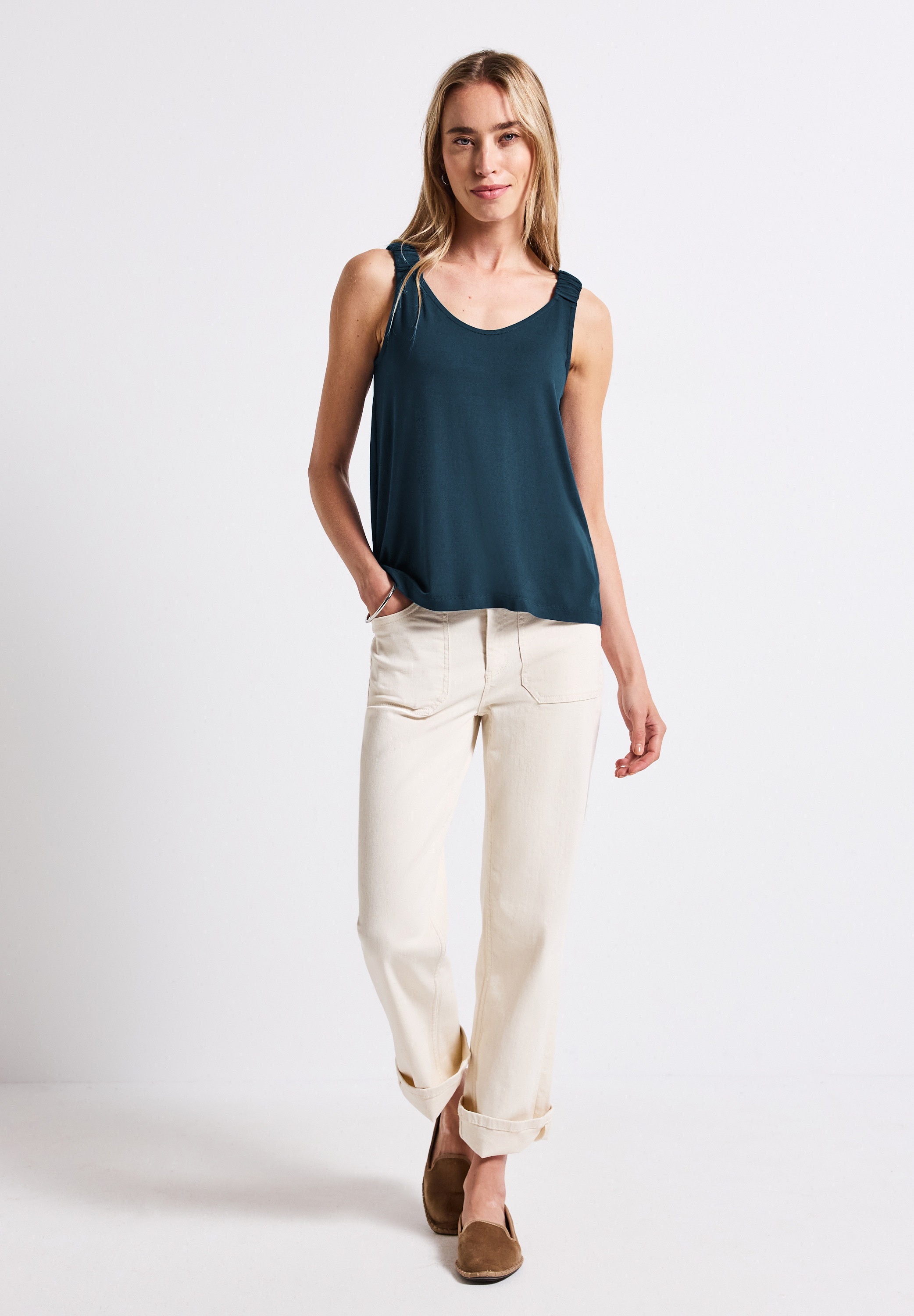 Thumbnail - STREET ONE Trägertop, aus elastischem Materialmix