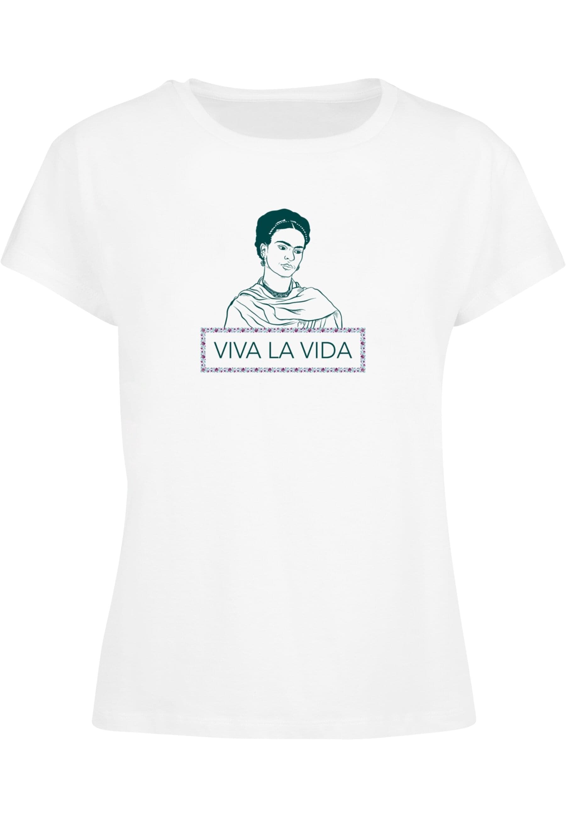 Merchcode T-Shirt »Merchcode Damen Ladies Frida Kahlo - Viva la Vida Box Tee«, (1 tlg.)
