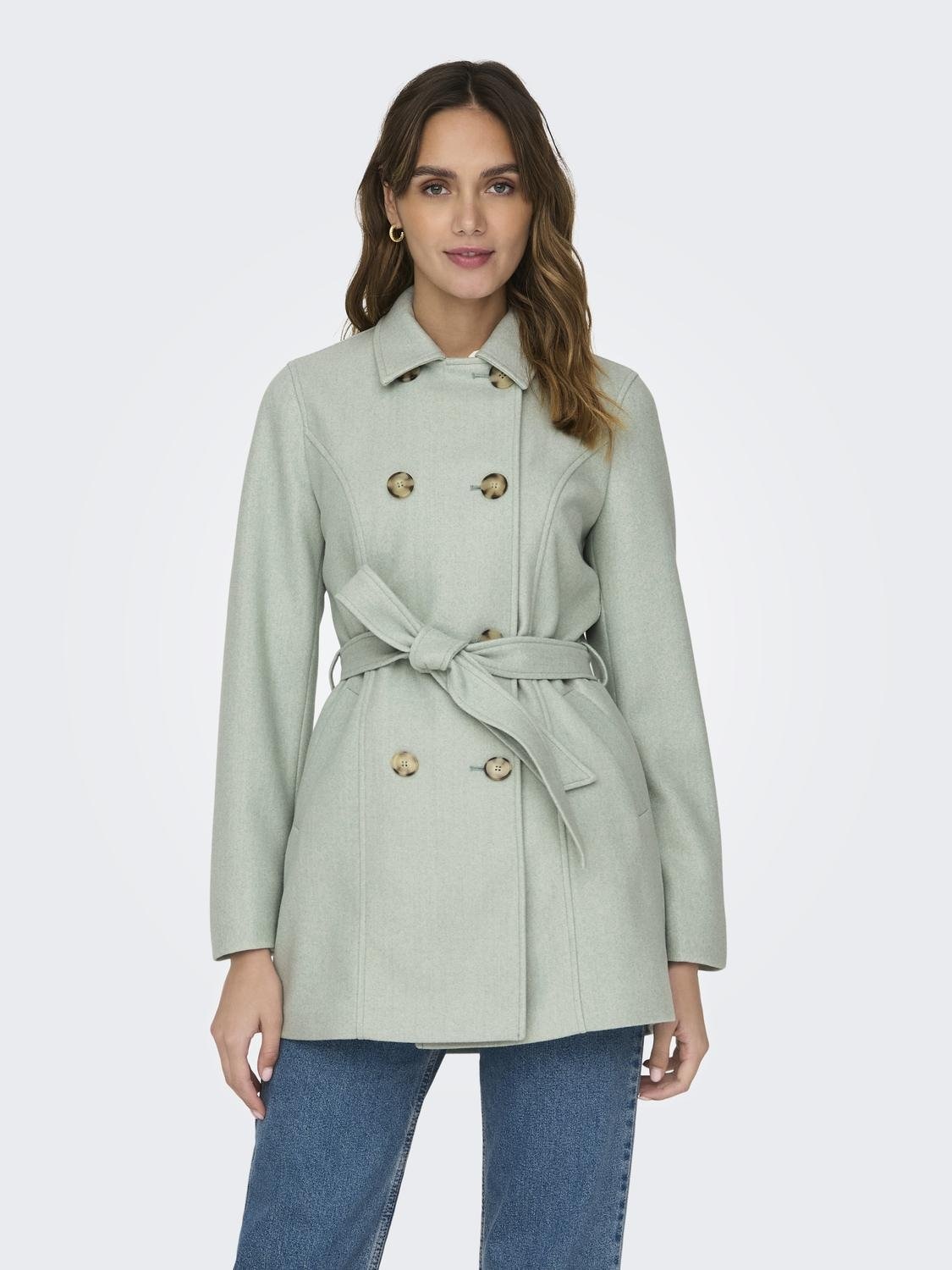 ONLY Kurzmantel "ONLNANCY LIFE FITTED TRENCH COAT OTW" günstig online kaufen