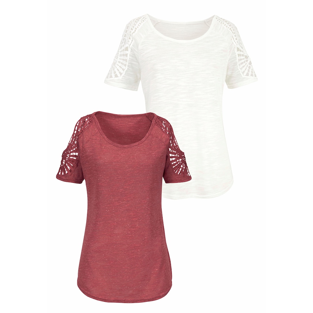 Vivance T-Shirt, (2er-Pack)