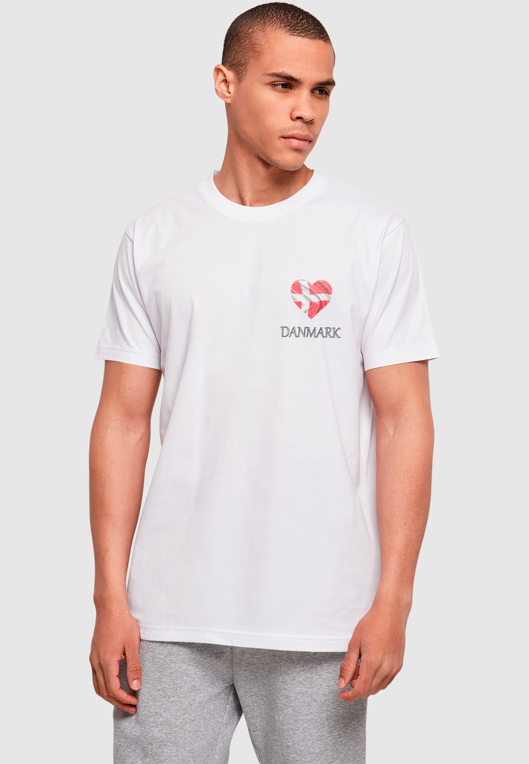 Merchcode T-Shirt »Merchcode Merchcode Football - Denmark T-shirt«, (1 tlg.)