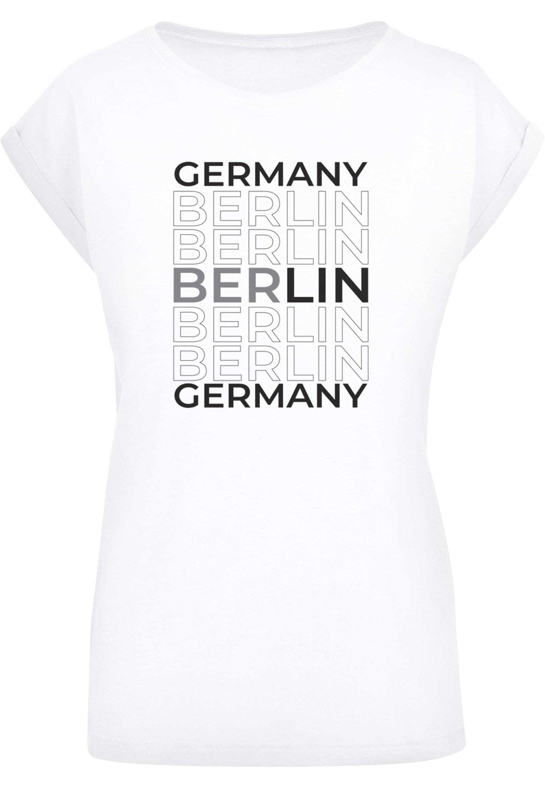 Merchcode T-Shirt "Merchcode Damen Ladies Berlin Extended Shoulder Tee" günstig online kaufen