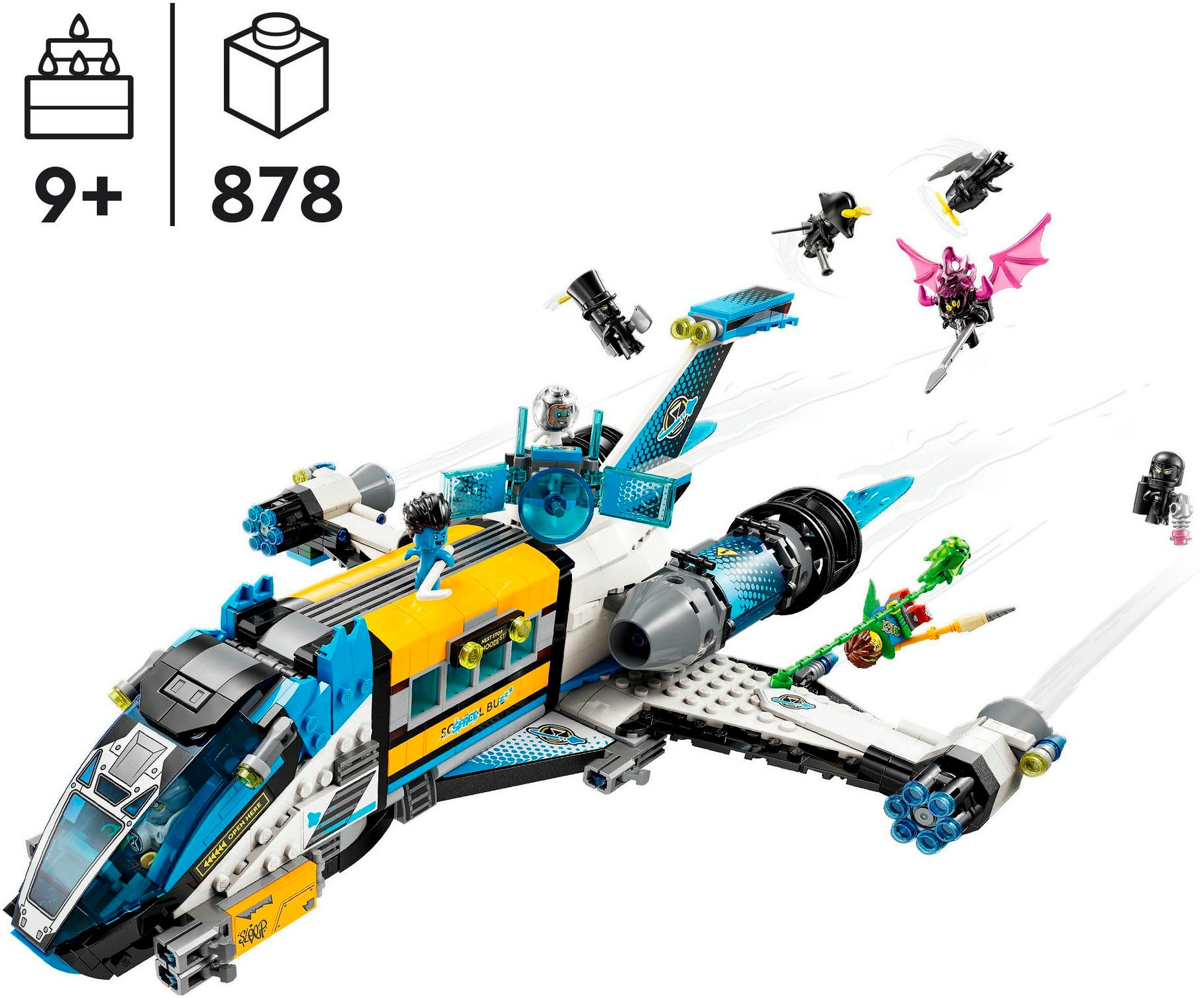 LEGO® Konstruktionsspielsteine »Der Weltraumbus von Mr. Oz (71460), LEGO® DREAMZzz™«, (878 St.), Made in Europe