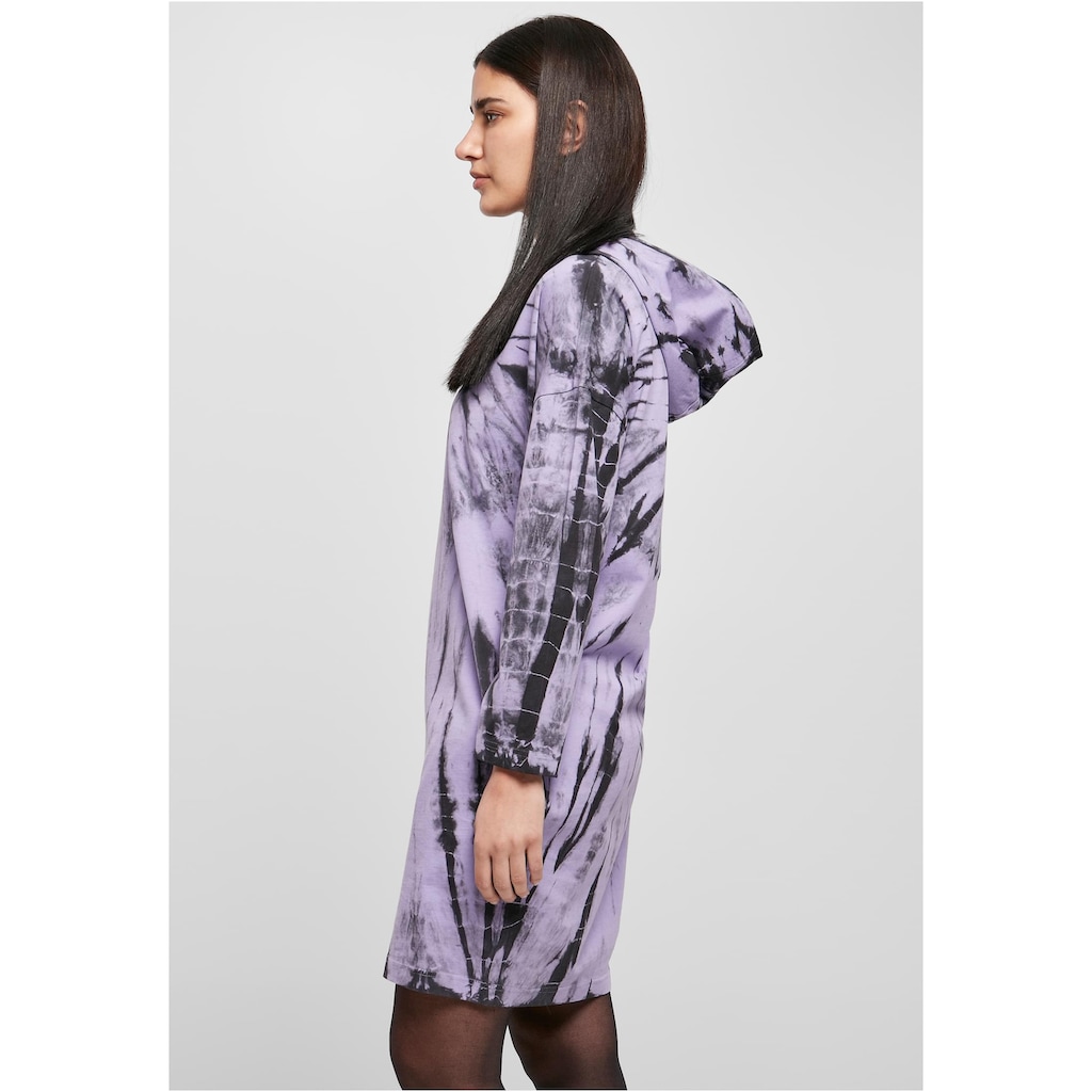 URBAN CLASSICS Shirtkleid »Urban Classics Damen Ladies Oversized Tie Dye Hoody Dress«, (1 tlg.)