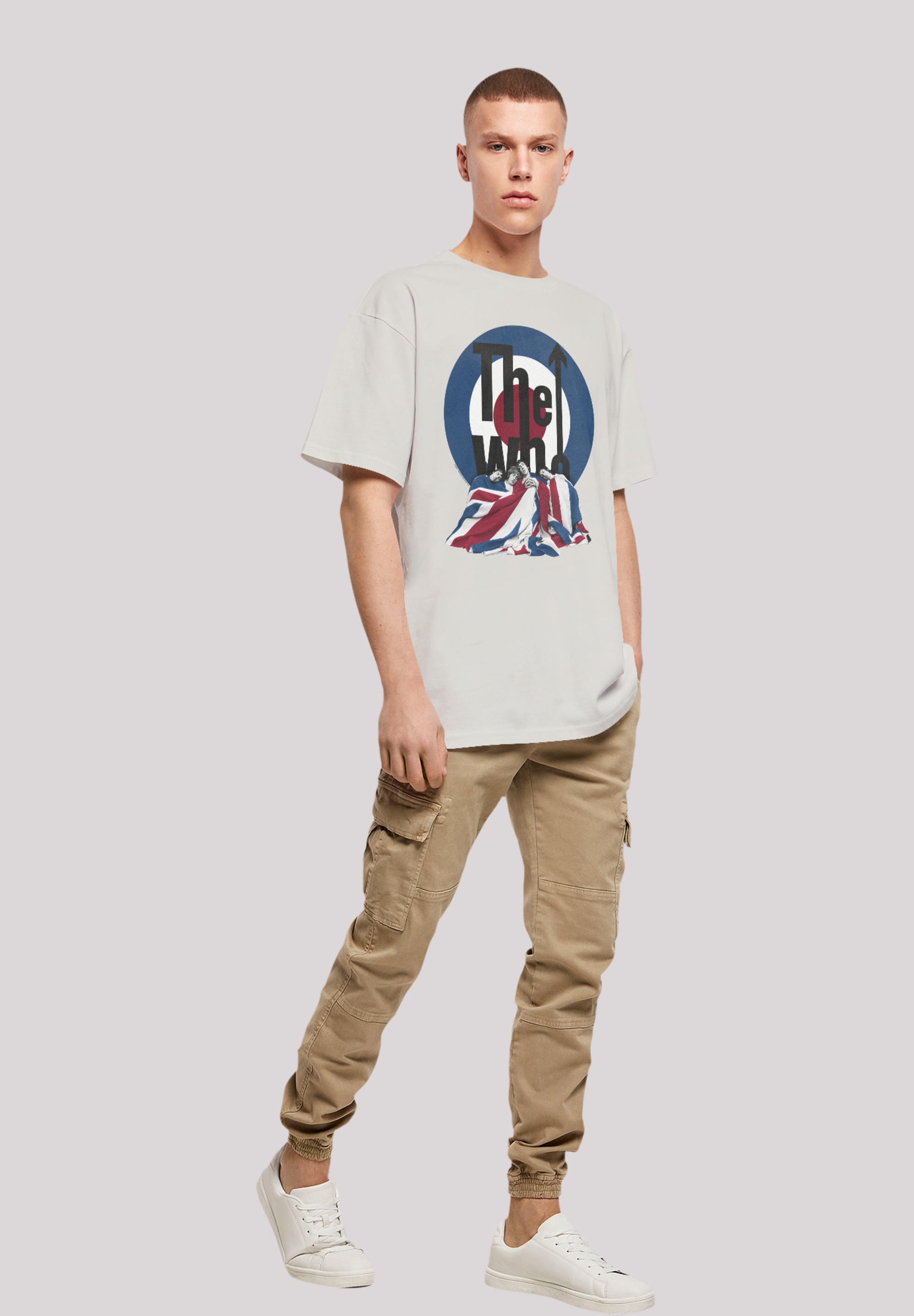 F4NT4STIC T-Shirt »The Who Flag Blanket«, Premium Qualität