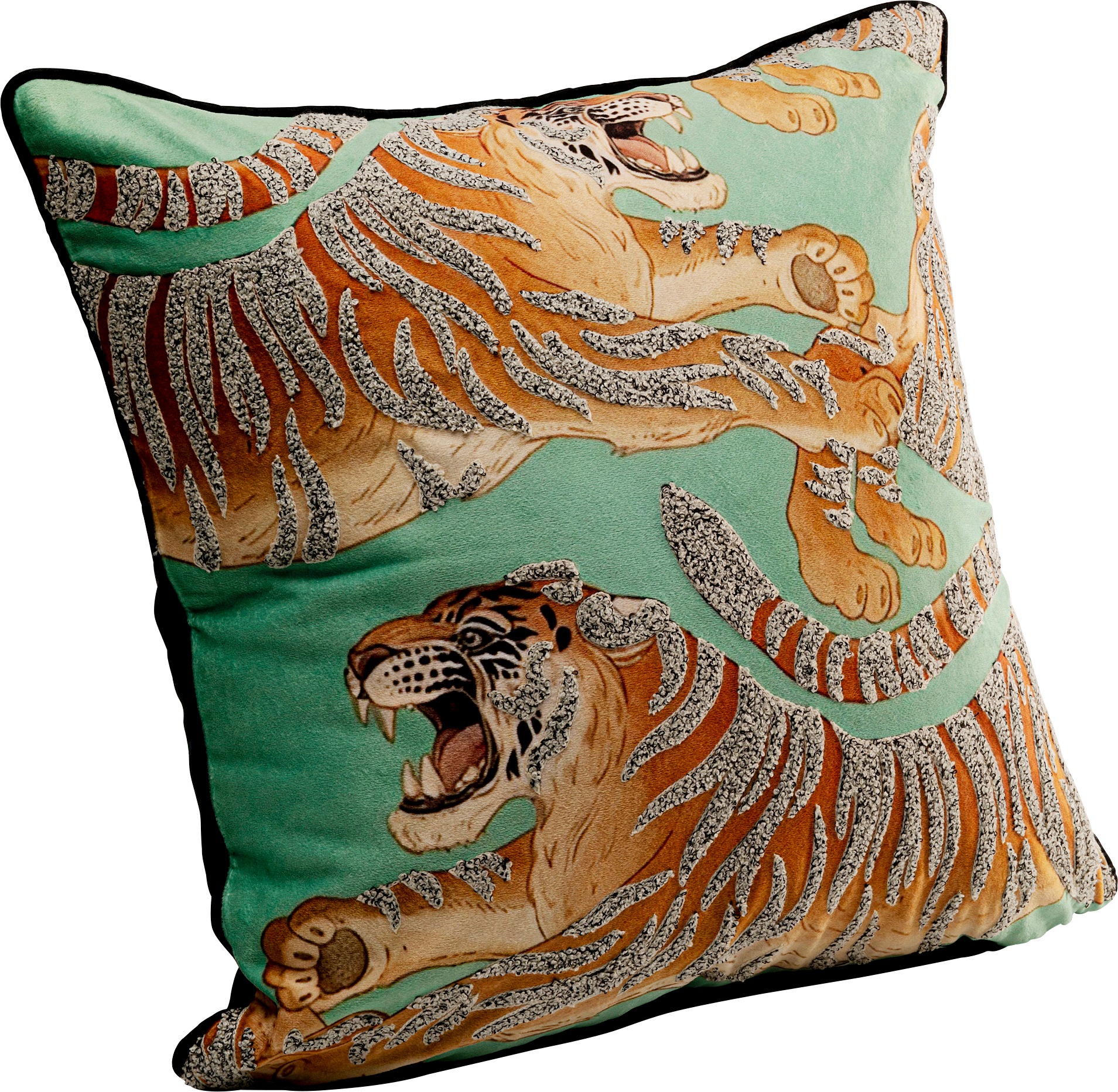 Kare Design Dekokissen »Tiger Love, Kissenhülle mit Füllung, 45x45 cm« stützt Kopf und Nacken angenehm und sorgt für erholsamen Schlaf