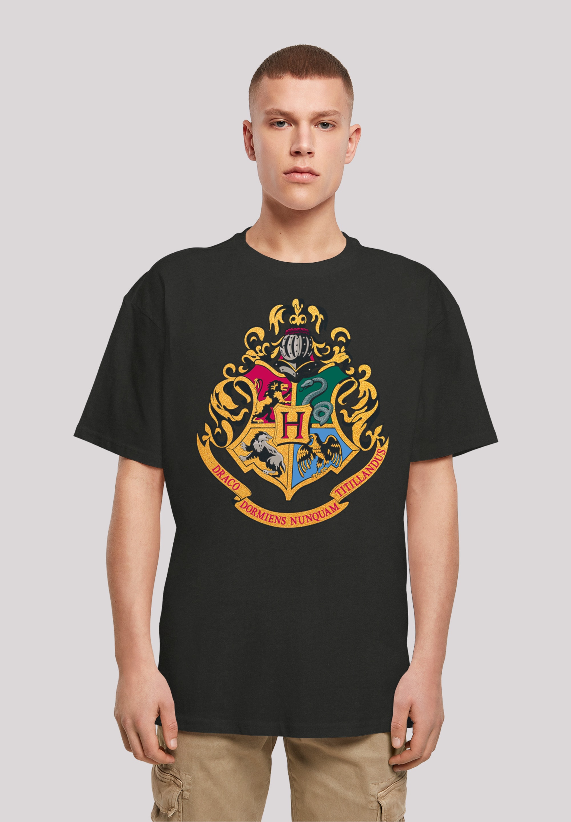 F4NT4STIC T-Shirt »Harry Potter Hogwarts Crest Gold«, Print ▷ bestellen |  BAUR