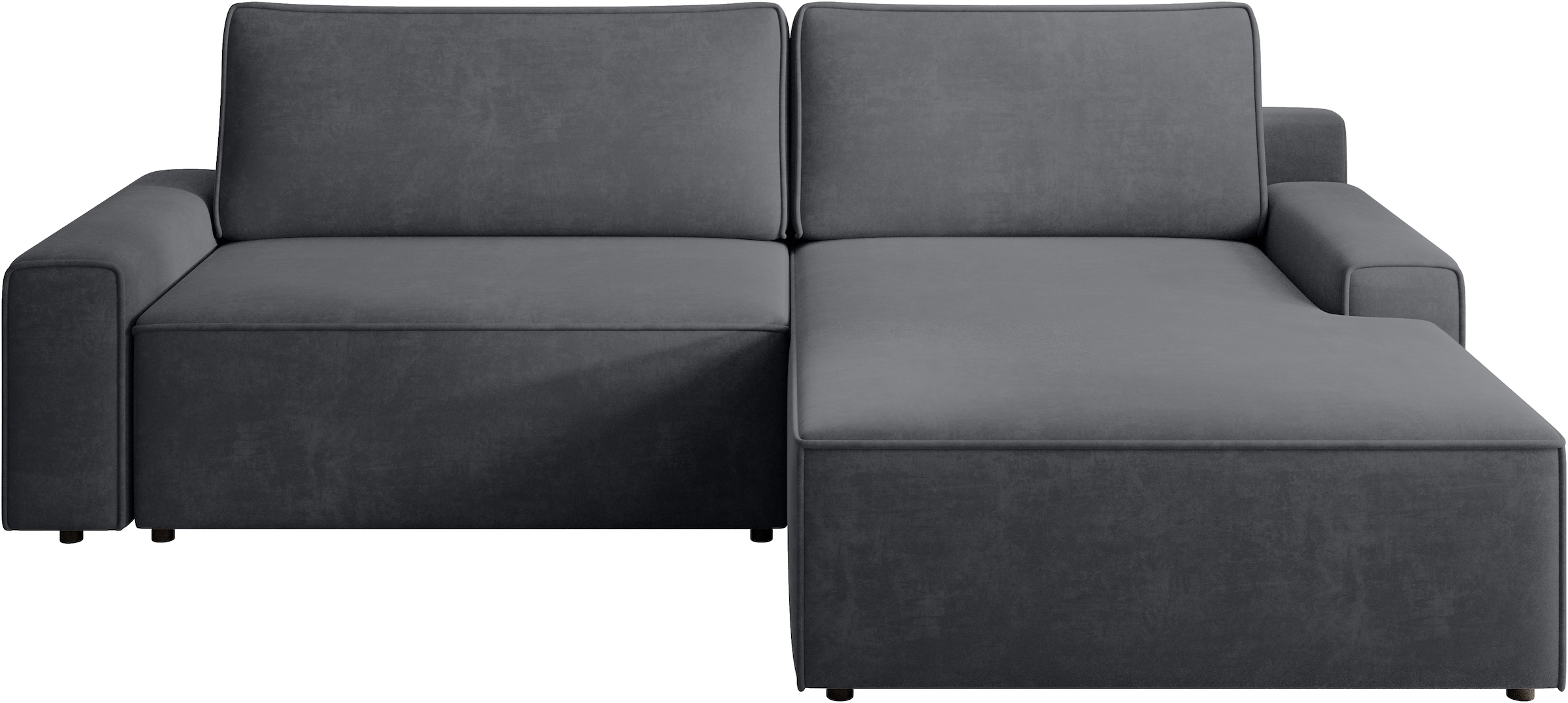 TRENDMANUFAKTUR Ecksofa »Challenge, Schlafsofa mit Bettkasten, Couch in L-Form, Breite 245 cm«, Recamiere beidseitig montierbar, auch in trendigem Cordstoff