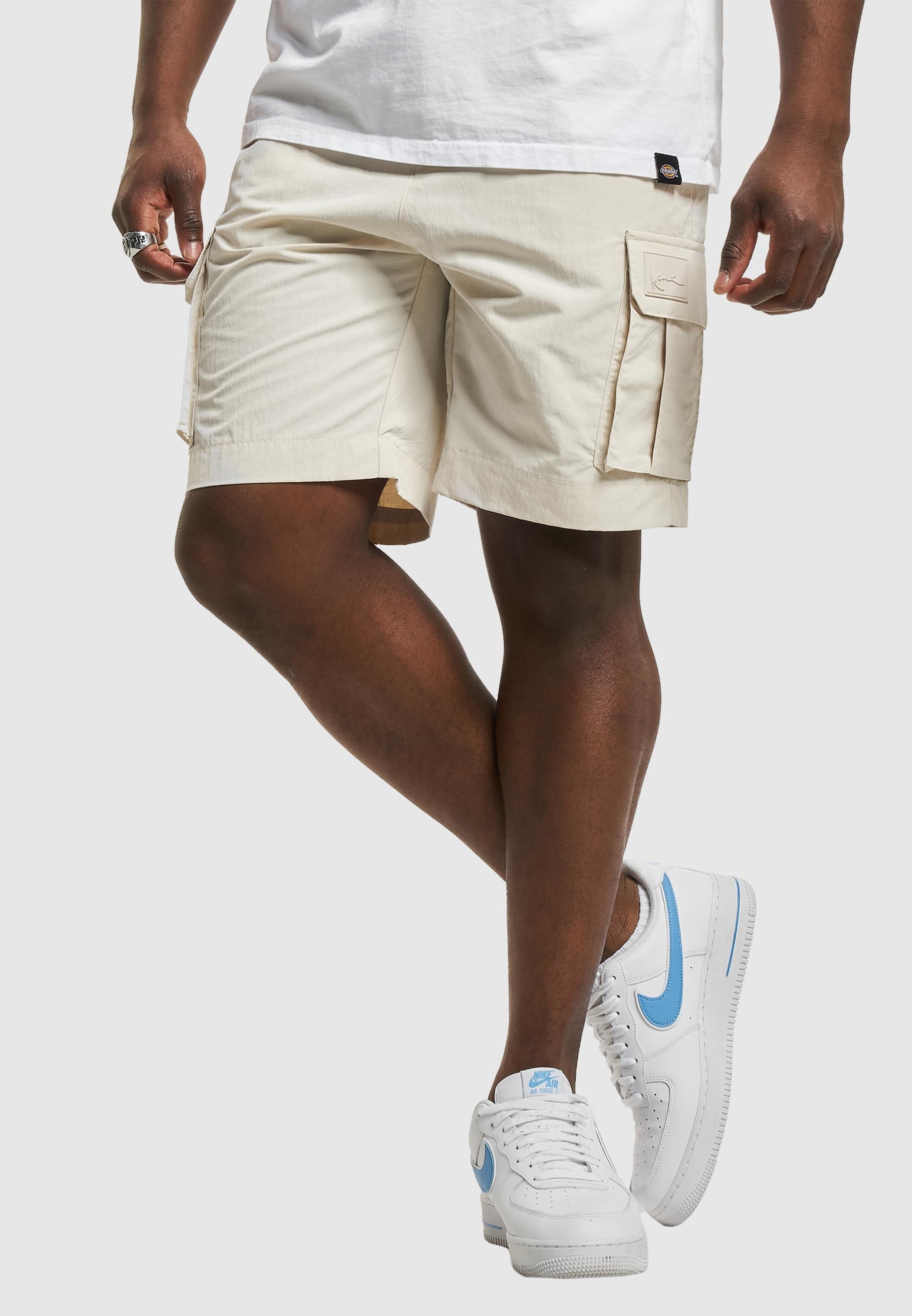 Karl Kani Cargoshorts »Karl Kani Herren KM232-025-2 KK Rubber Signature Cargo Shorts«, (1 tlg.)