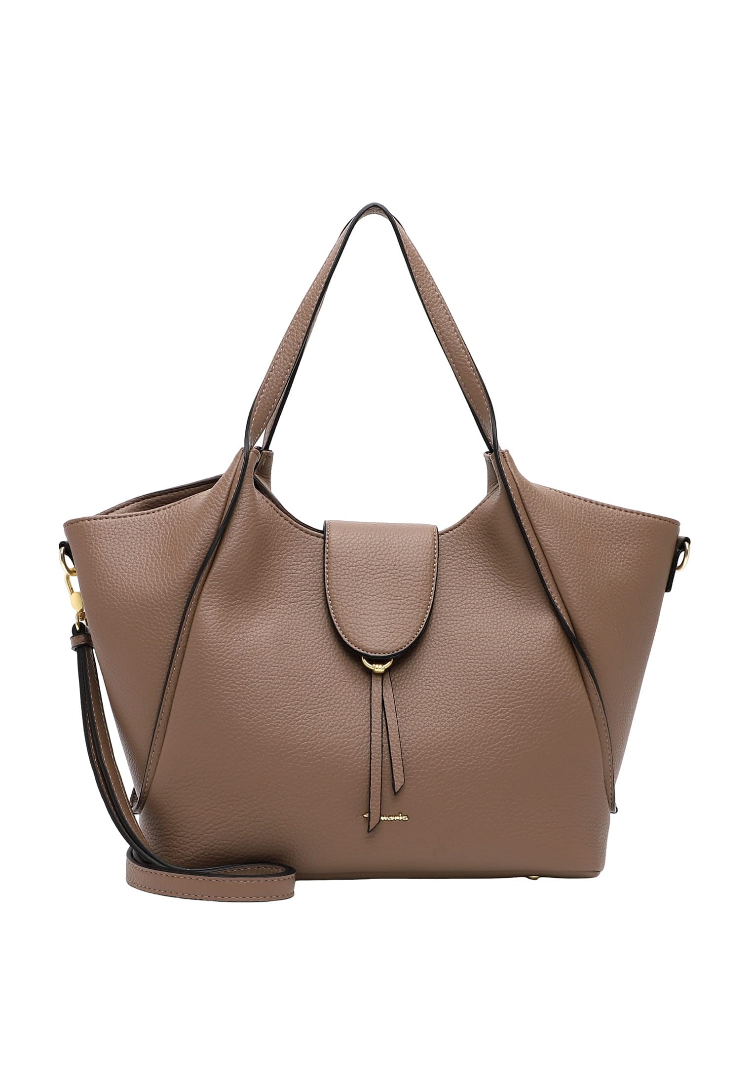 "Shopper TAMARIS ""Shopper TAS Manuela"", Damen, Gr. B/H/T: 47cm x 31cm x 16cm 0, grau (taupe 900), Polyester, Taschen Shopper"