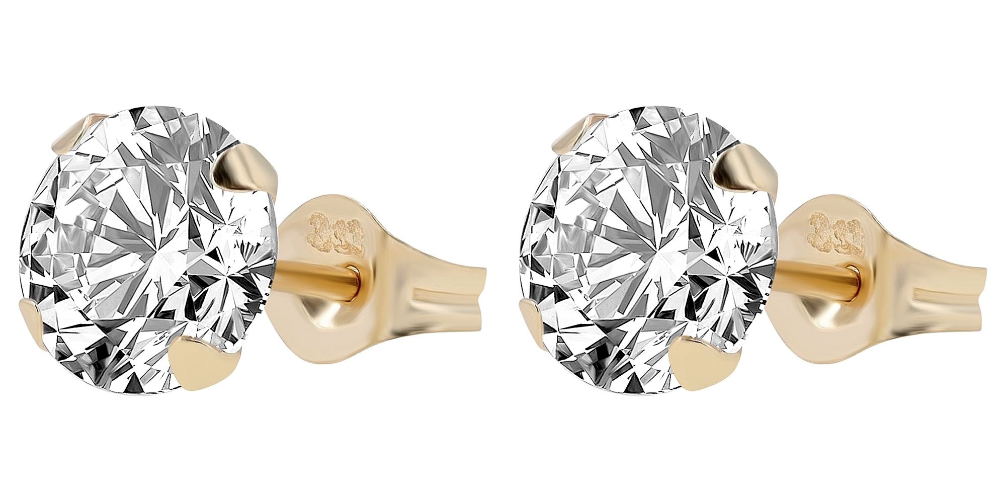Adelia´s Paar Ohrhänger "Ohrringe – Ohrstecker aus 333 Gold mit Zirkonia" Zum Verschenken an Menschen, die Ihnen am Herzen liegen