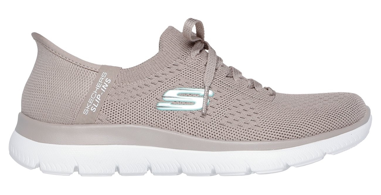 Skechers Slip-On Sneaker »SUMMITS-NEW DAILY«, Slipper, Freizeitschuh in veganer Verarbeitung