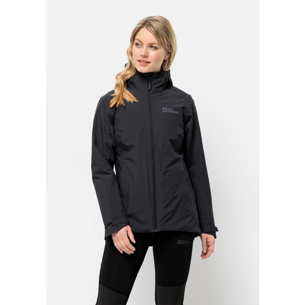 Jack Wolfskin 3-in-1-Funktionsjacke »GLAABACH 3IN1 JKT W«, (2 teilig), mit Kapuze