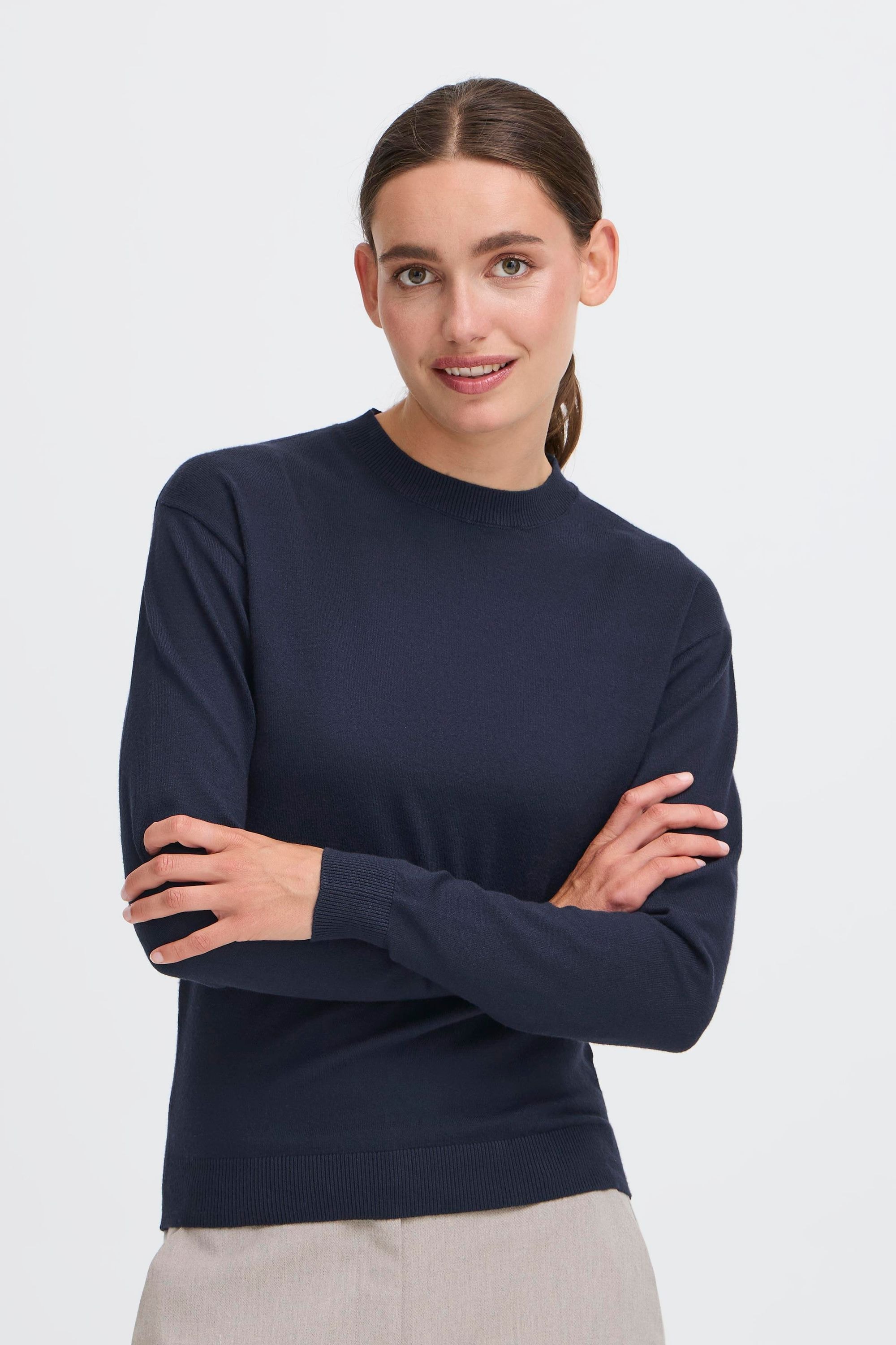 OXMO Strickfleece-Pullover »Strickpullover OXISCANNY LS«