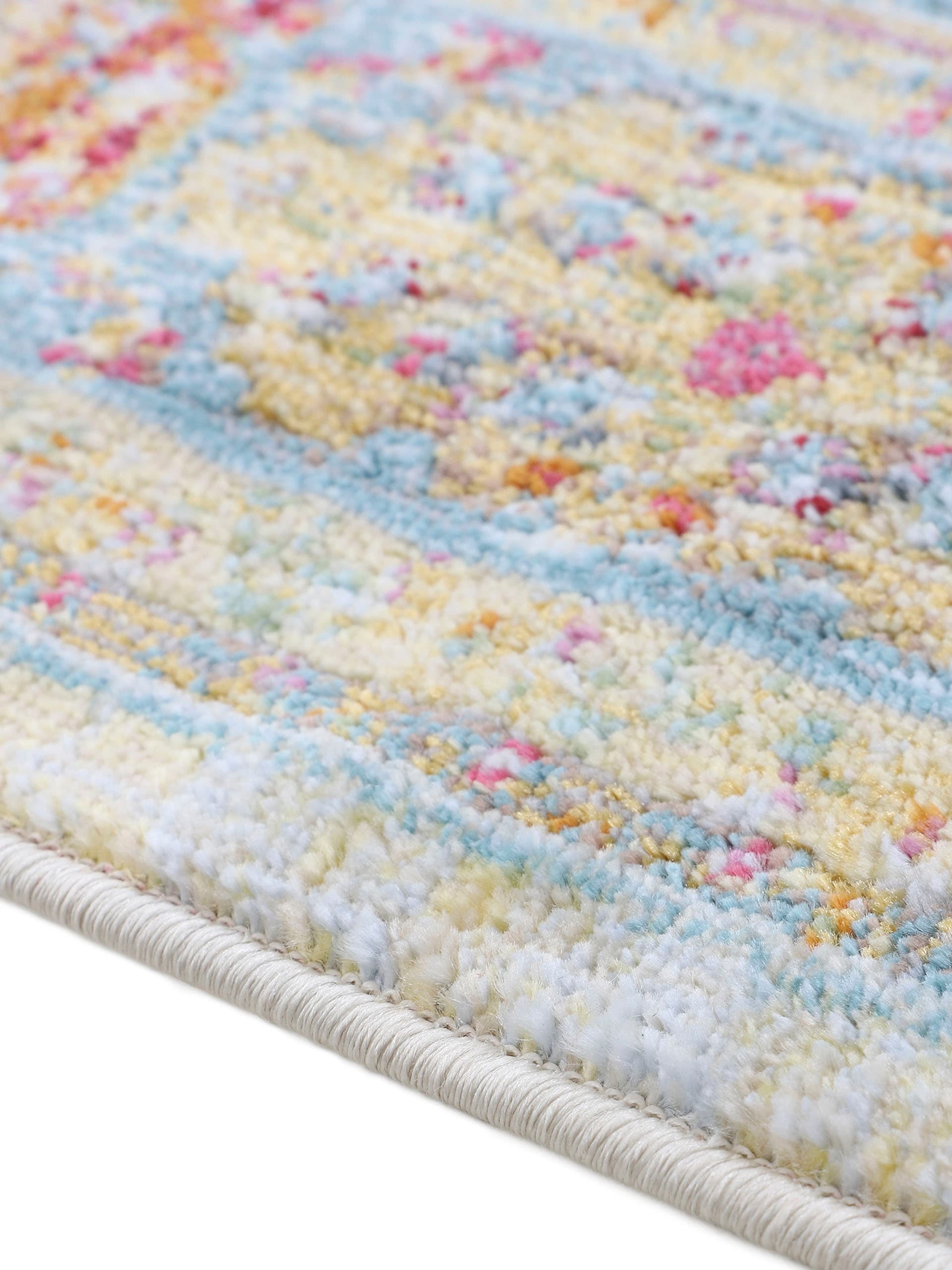 carpetfine Teppich »Harleen«, rund, 8 mm Höhe, Vintage Look, Wohnzimmer