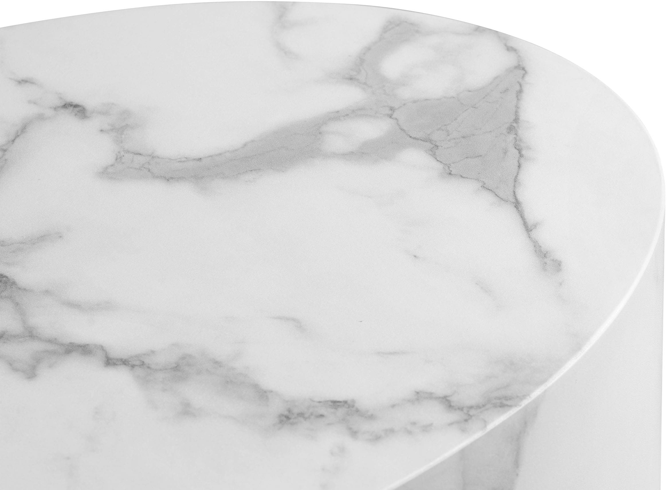 SalesFever Couchtisch »Almeria Beistelltisch«, (Set, 2 St., 2er Set), oval, in Marmoroptik foliert