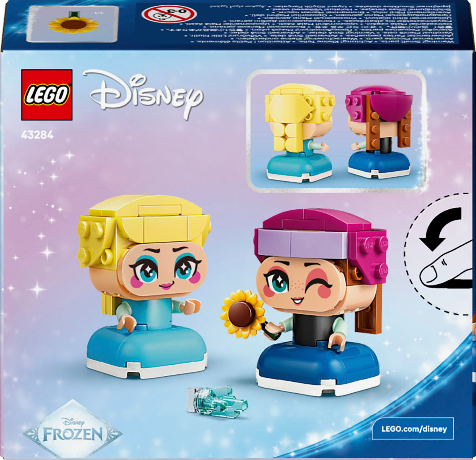 LEGO® Konstruktionsspielsteine »Die Mini-Prinzessinnen Anna und Elsa (43284), LEGO Disney Princess«