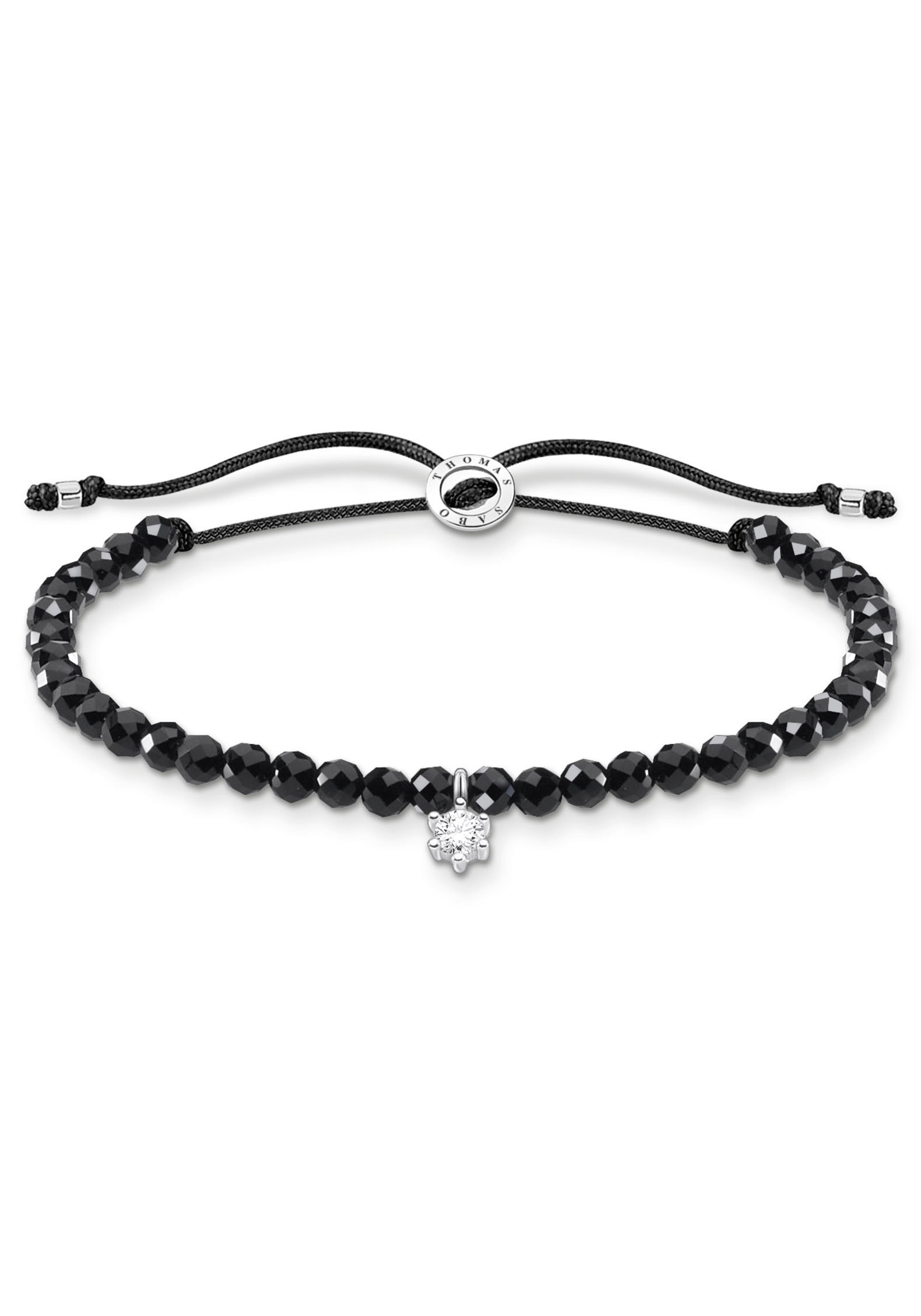 THOMAS SABO Armband »Perlen mit Stein, A1987-401-11-L20V,-401-9-L20V,-905-17-L20V«, mit Jaspis oder Onyx oder Zirkonia (synth.)