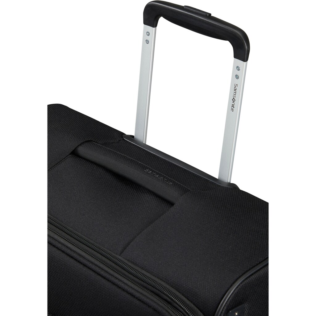 Samsonite Weichgepäck-Trolley »Vacay, black, 55 cm«, 4 Rollen