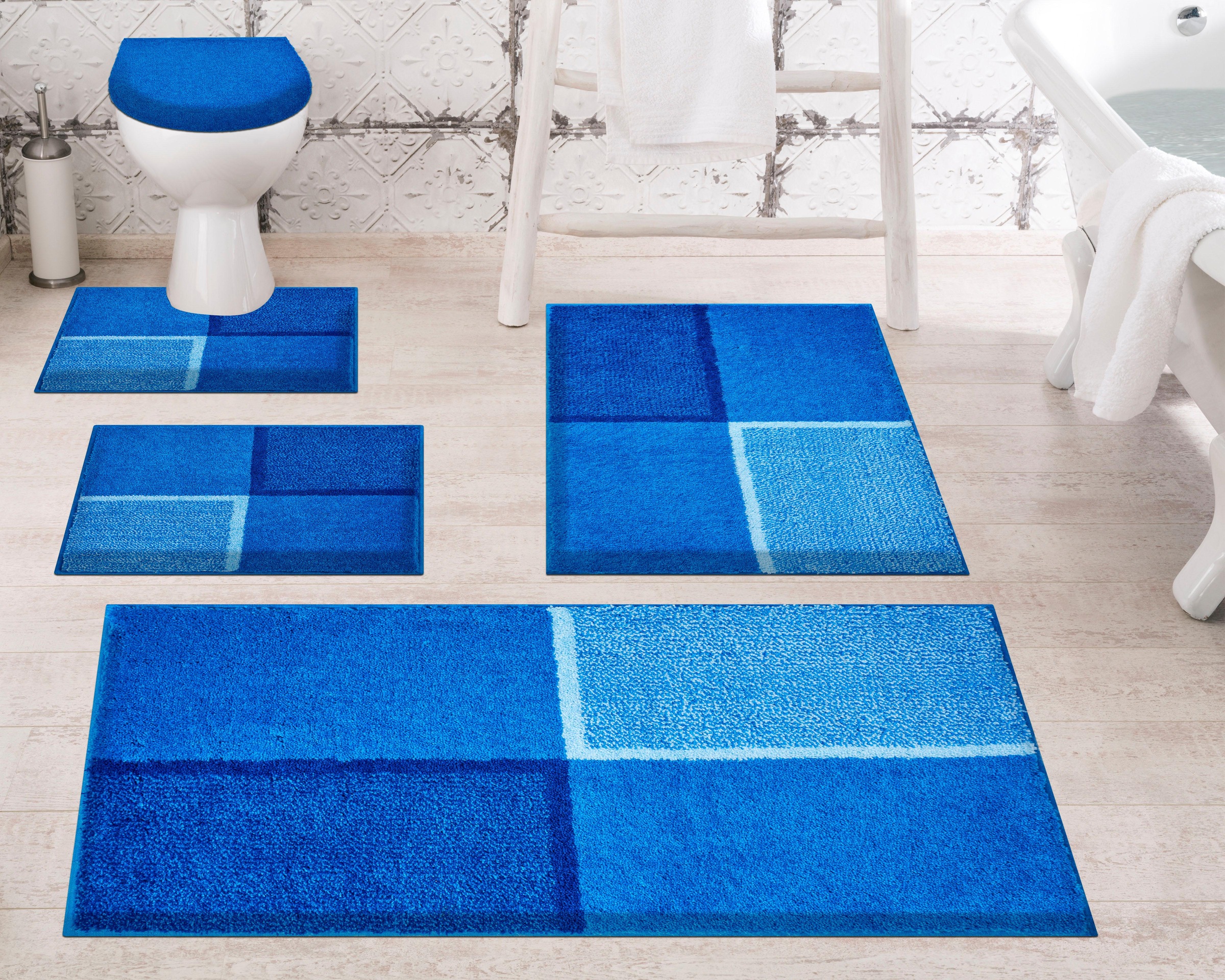 Grund Badematte "Diviso" Höhe 20 mm rutschhemmend beschichtet fußbodenheizu günstig online kaufen