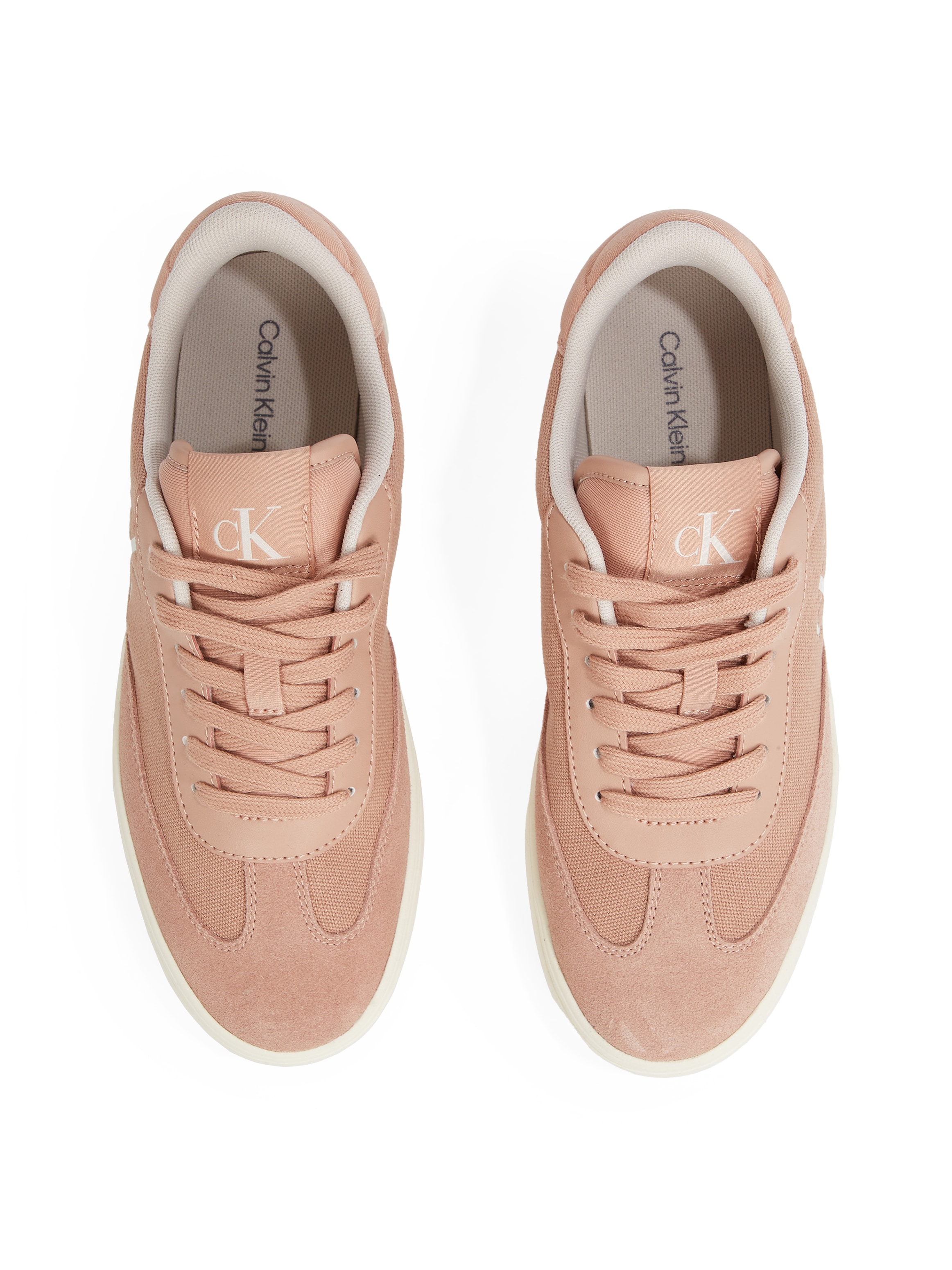 Calvin Klein Jeans Sneaker »CLASSIC CUPSOLE LOW MIX MG WN«, Schnürschuh, Freizeitschuh, Halbschuh mit Logoschriftzug seitlich