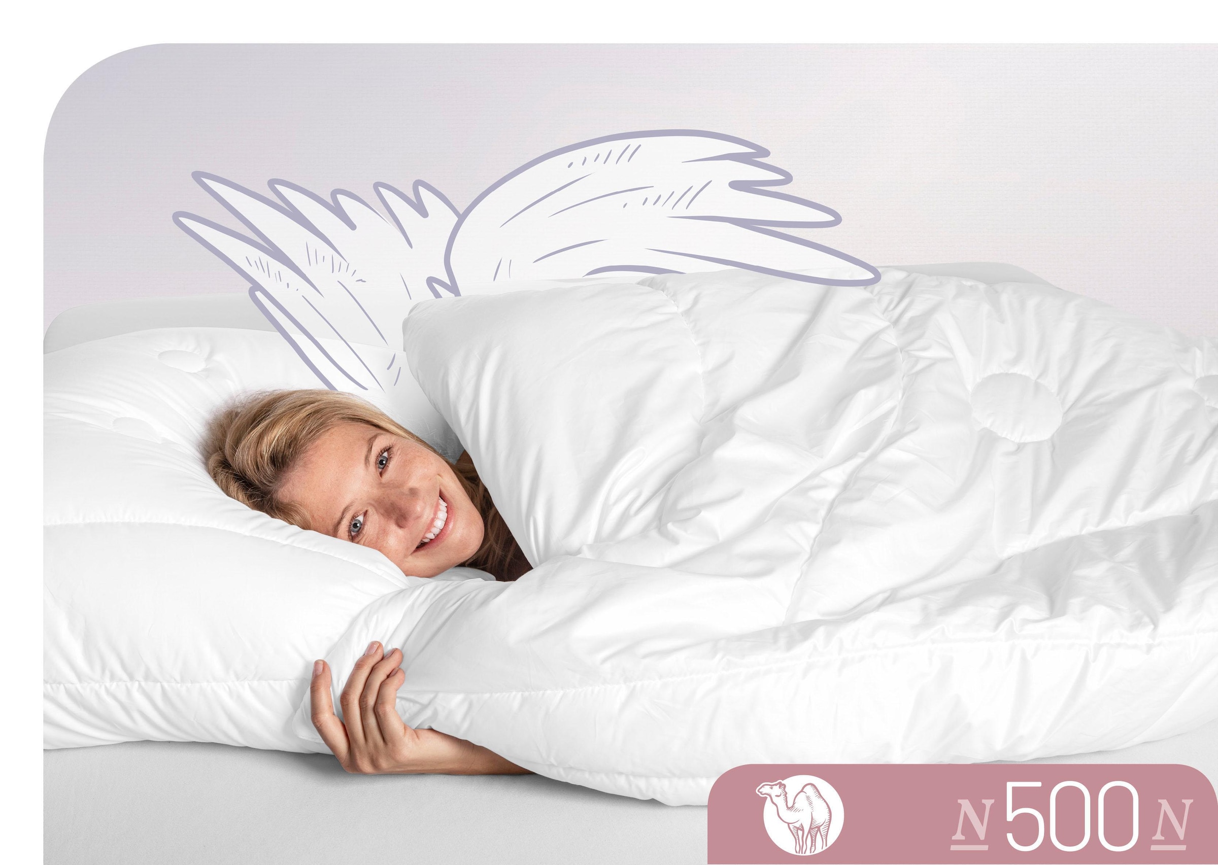 Schlafstil Naturhaarbettdecke »N500«, normal, (1 St.), hergestellt in Deutschland, allergikerfreundlich