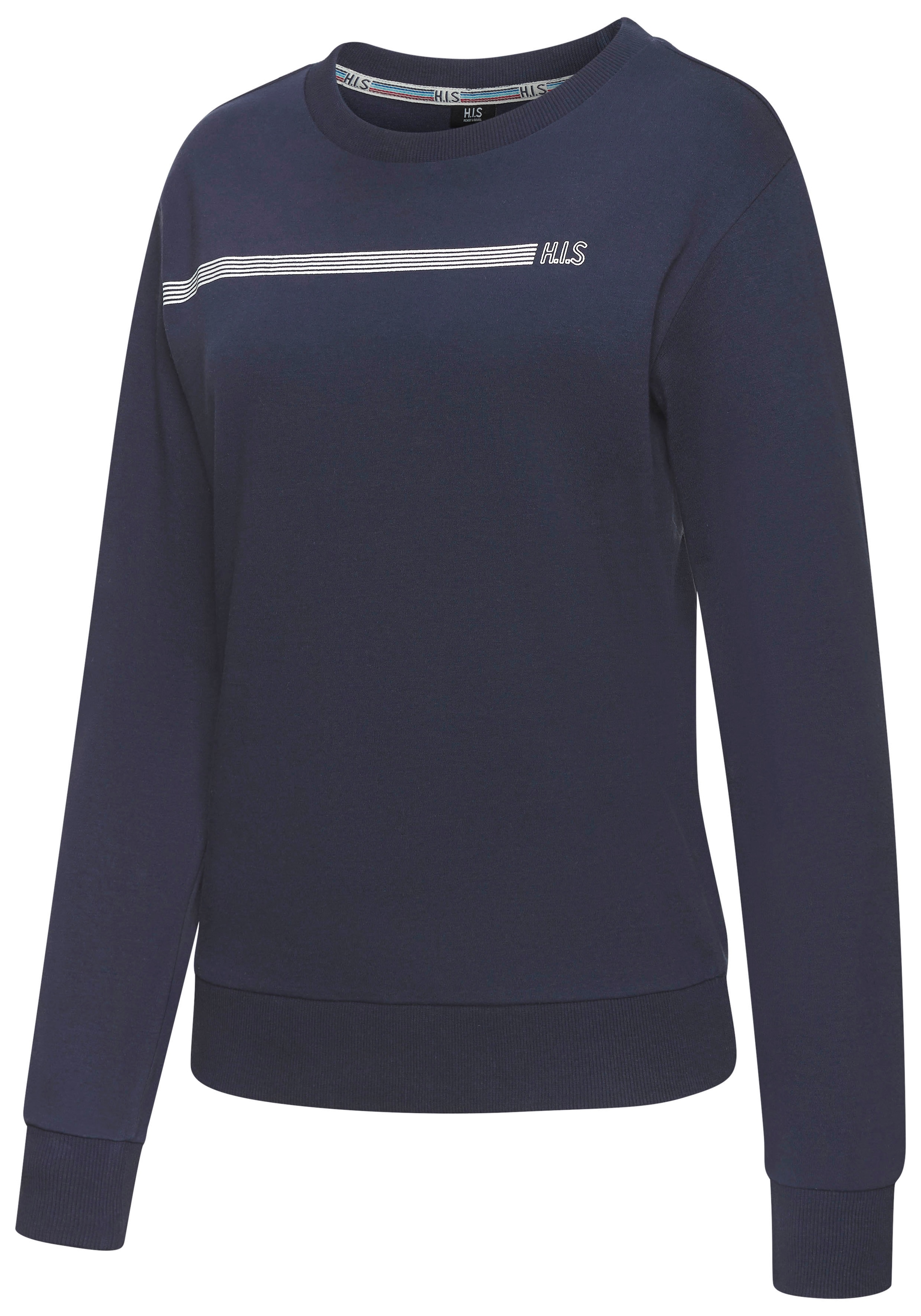 H.I.S Sweatshirt, Basic mit Logodruck, Loungewear