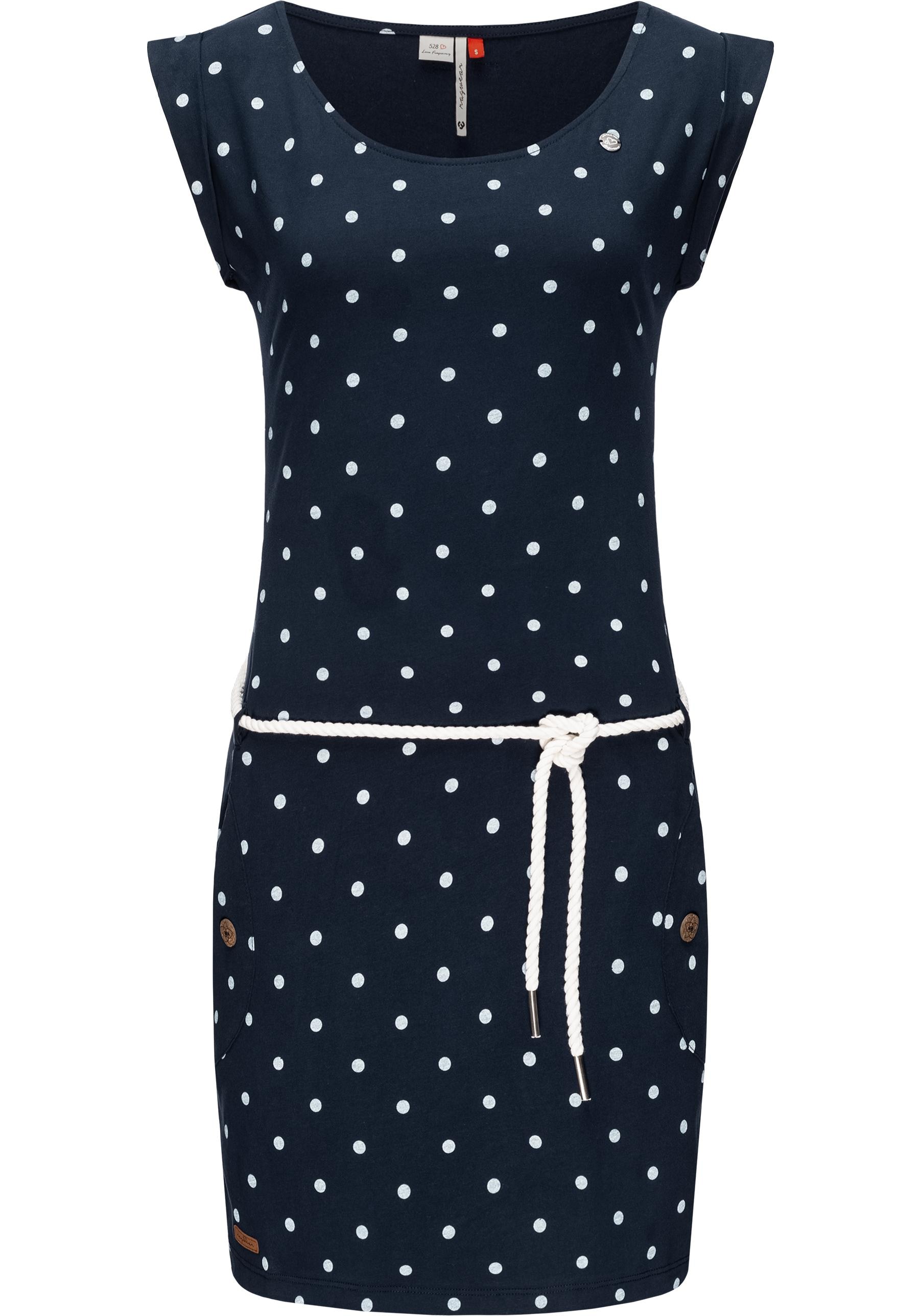 Ragwear Sommerkleid »Tag Dots«, leichtes Baumwoll Kleid mit Pünktchen-Muster