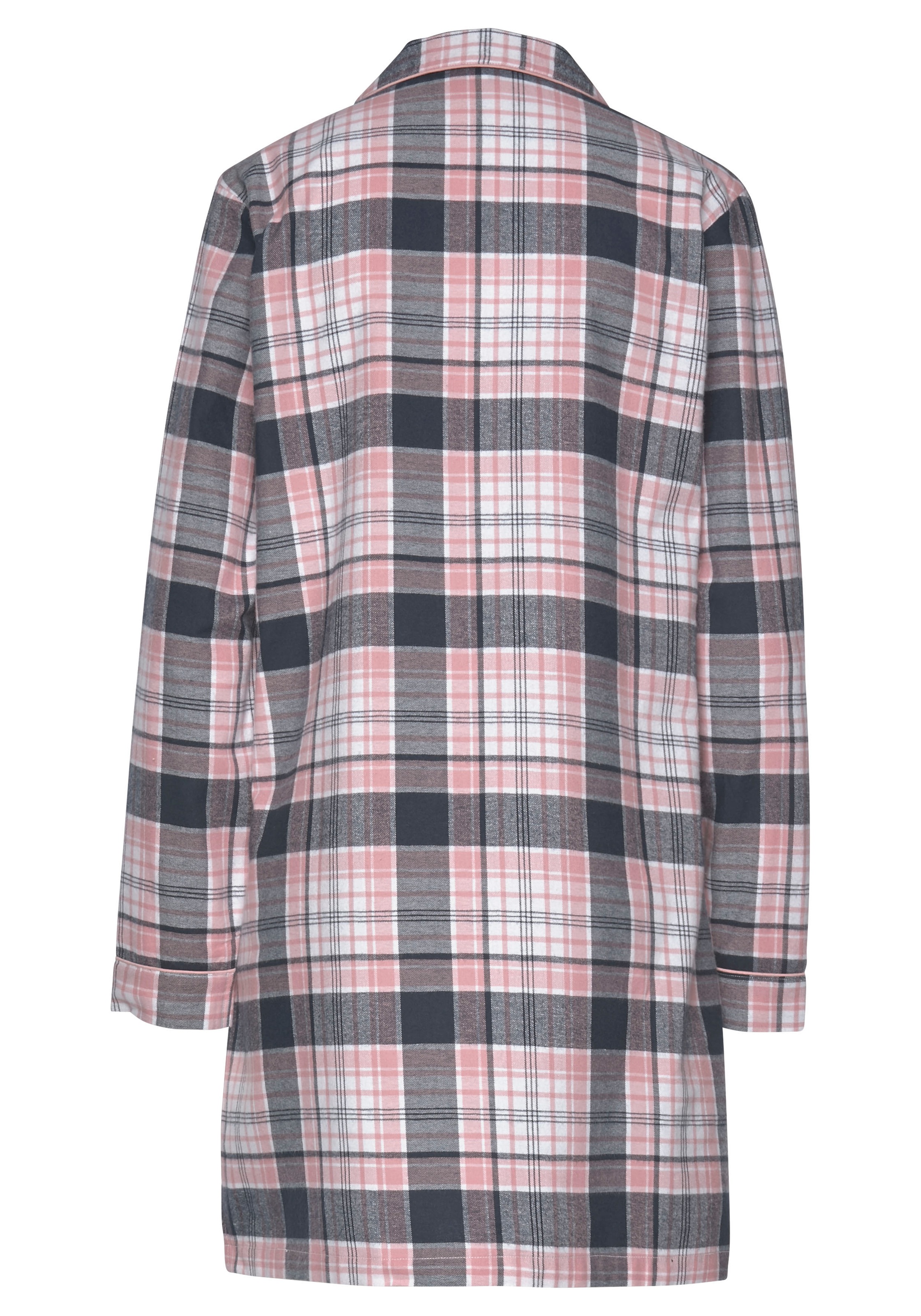 Thumbnail - H.I.S Nachthemd 1-teilig, Brusttasche aus Flanell im Karo-Design