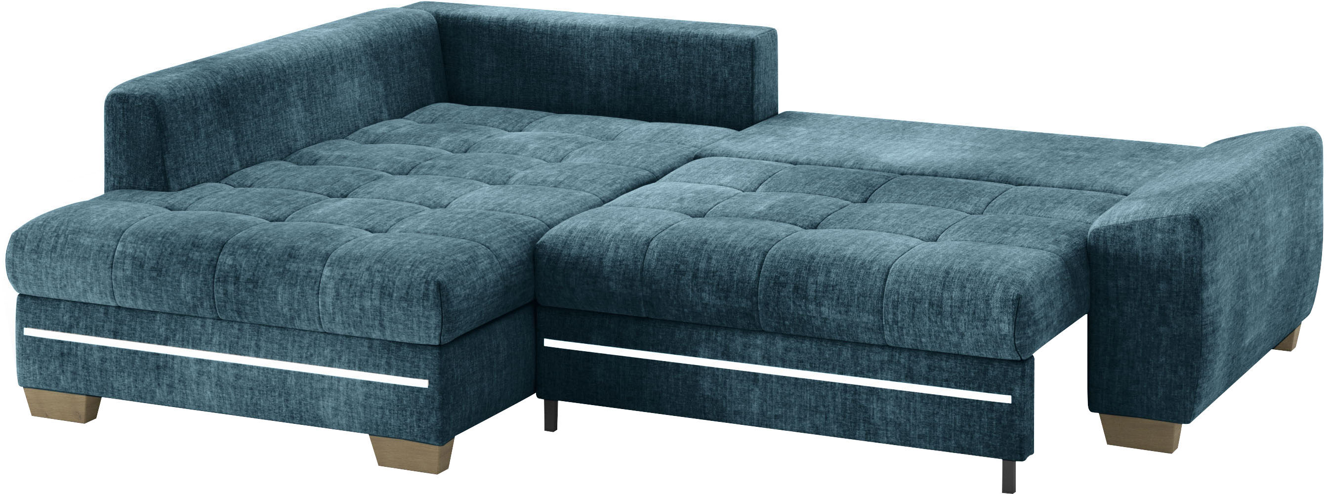 Thumbnail - Mr. Couch Ecksofa "Nikita II, L-Form" mit RGB-LED Beleuchtung, wahlweise mit Bett, Bettkasten, Kaltschaum