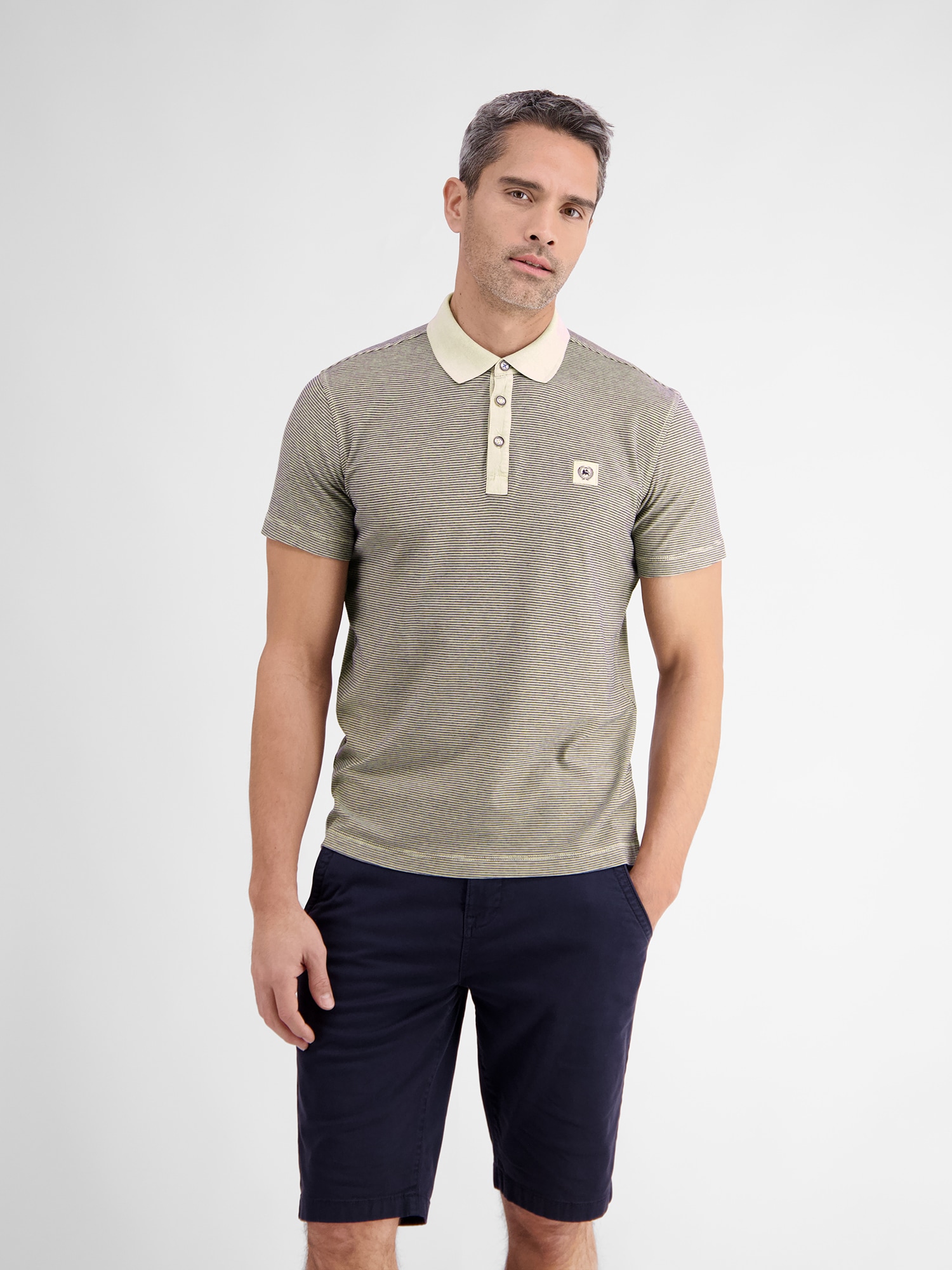 LERROS Poloshirt "Gestreiftes Poloshirt für Herren" günstig online kaufen
