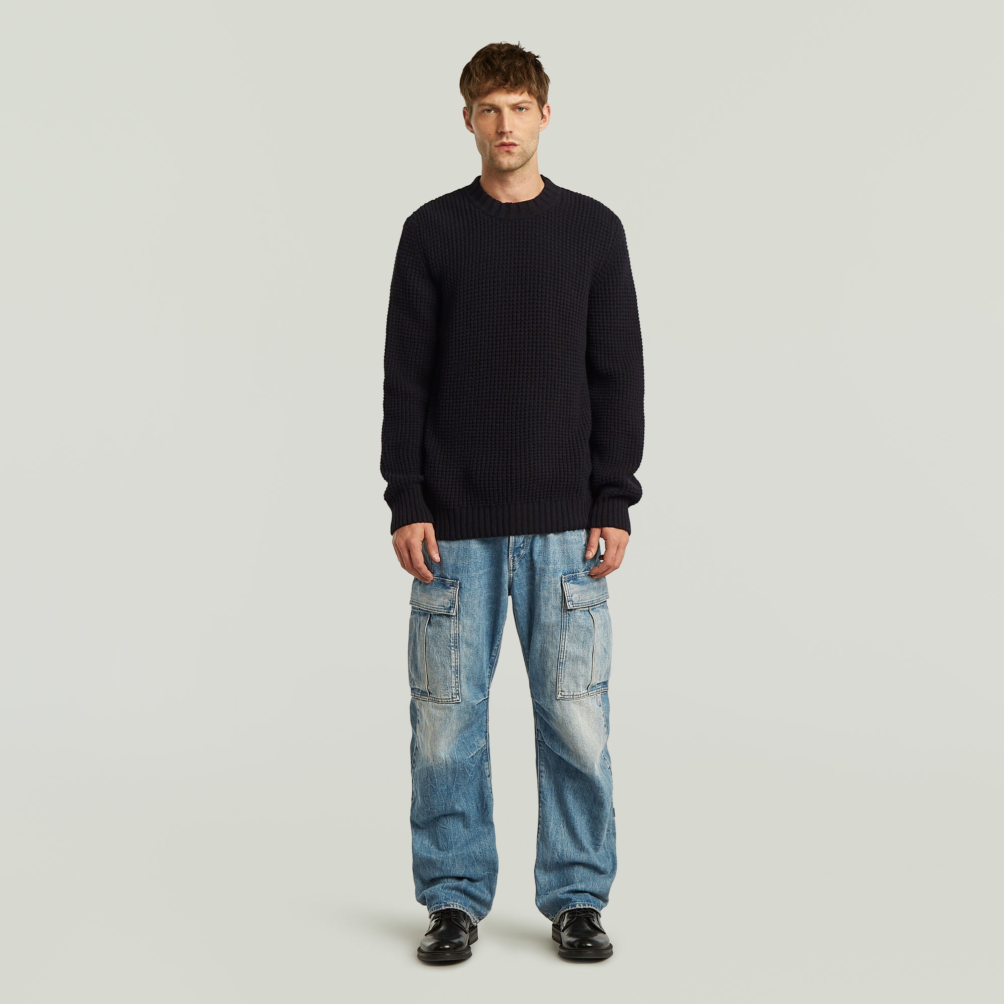 G-STAR Strickpullover »Chunky Knit«, im Regula Fit mit Rundhals