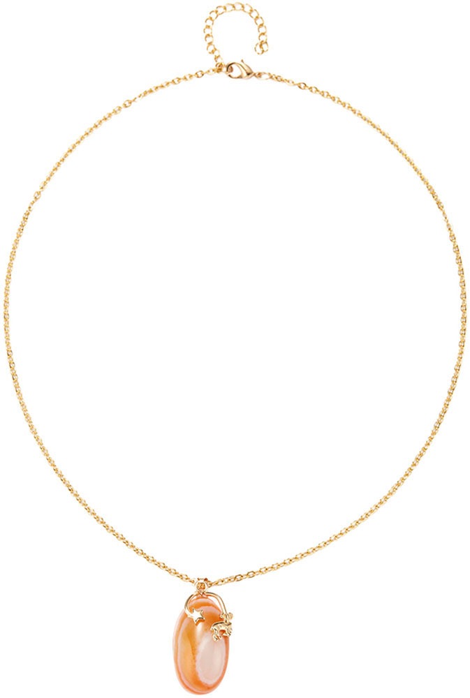 Firetti Kette mit Anhänger »Schmuck Geschenk Halsschmuck Anker/Halskette Sternzeichen Geburtsstein«, Made in Germany - mit Edelstein