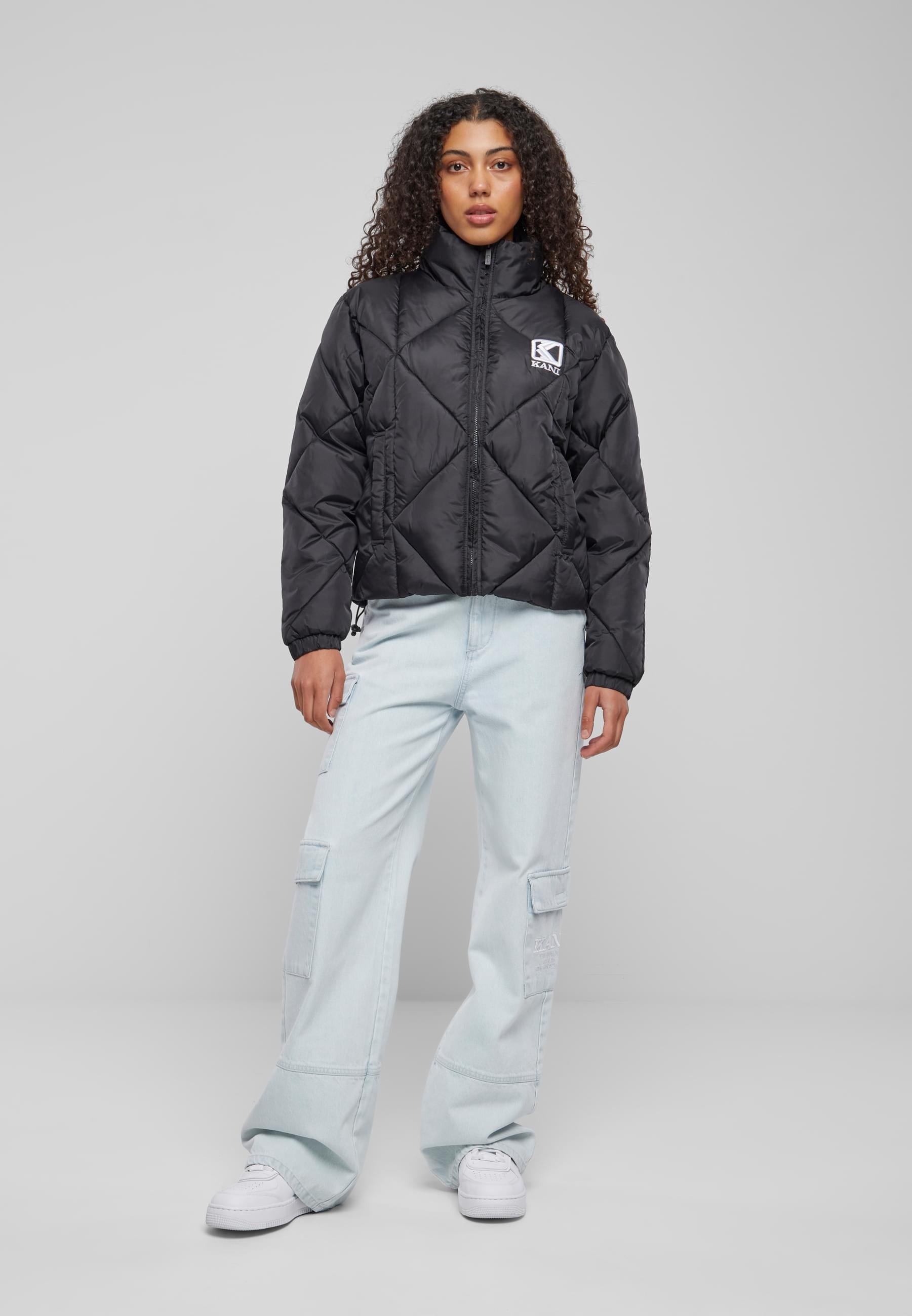 Karl Kani Winterjacke »Karl Kani Damen KW224-012-1 KK OG Diamond Puffer Jacket«, (1 St.), ohne Kapuze