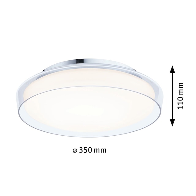 Paulmann LED Deckenleuchte »Selection Bathroom Luena IP44 16,5W 3000K Chrom  230V Glas/Metall«, 1 flammig-flammig | BAUR