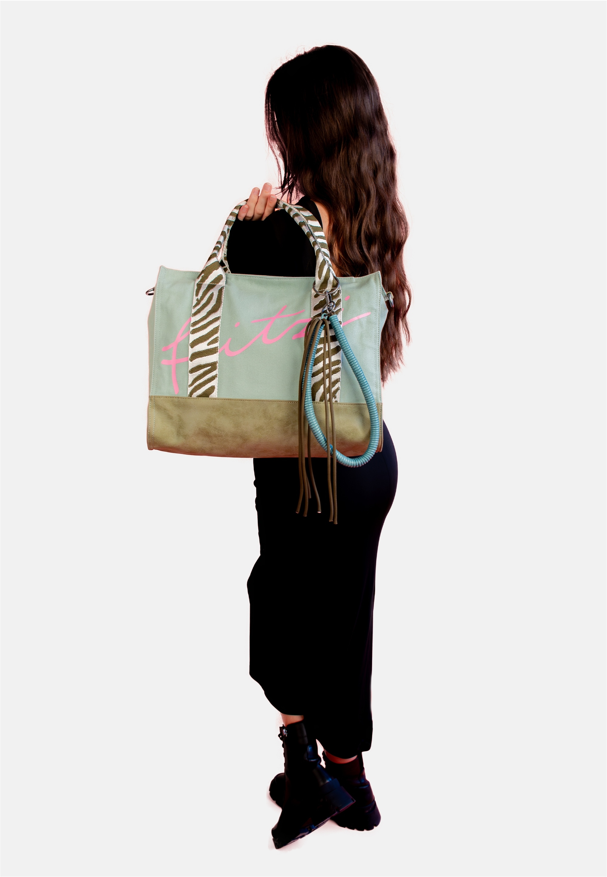 Fritzi aus Preußen Henkeltasche »Summer Zebra Safari«, mit abnehmbarer Kordel