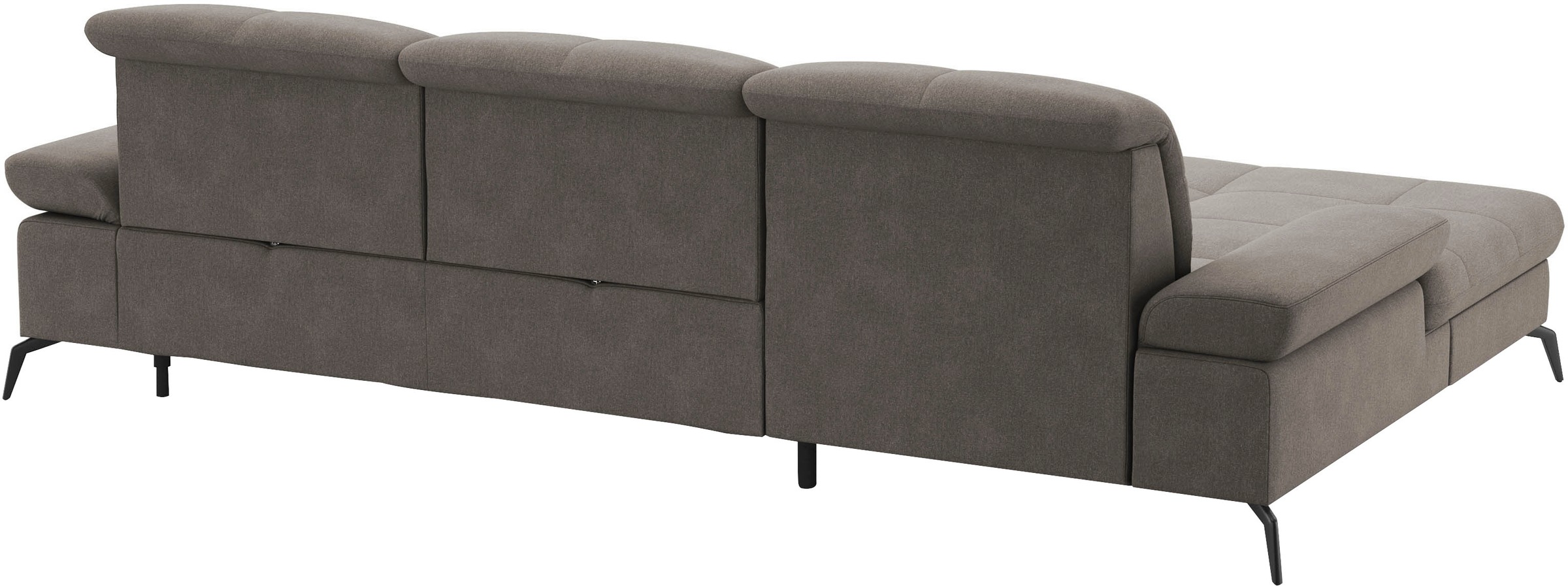 sit&more Ecksofa »Amica, L-Form, inkl. Sitztiefenverstellung & Armteilverstellung«, wahlweise mit Bettfunktion, Bettkasten und Kopfteilverstellung