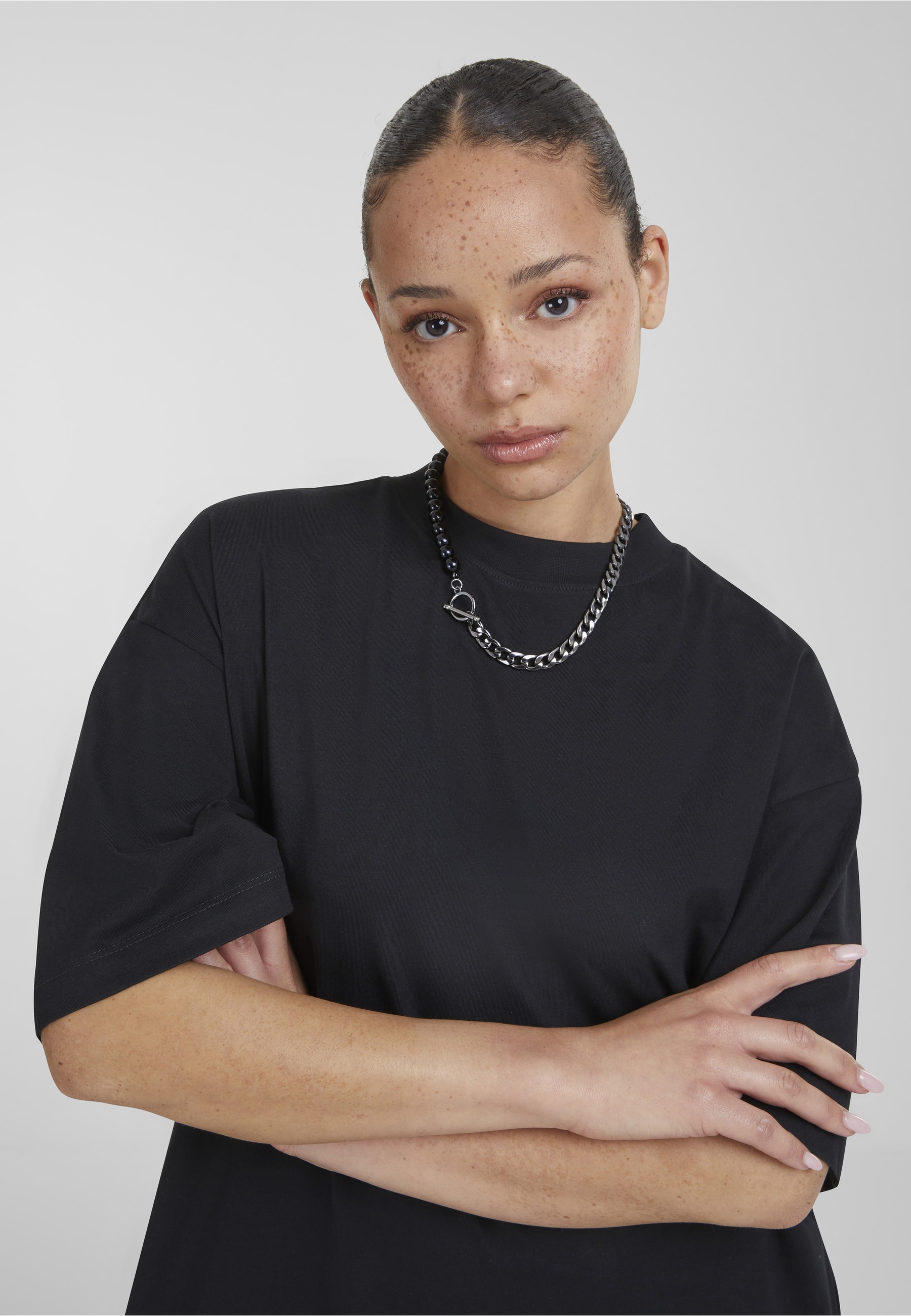 URBAN CLASSICS A-Linien-Kleid »Urban Classics Damen Ladies Organic Long Oversized Tee Dress« 1 Stk. tlg.
