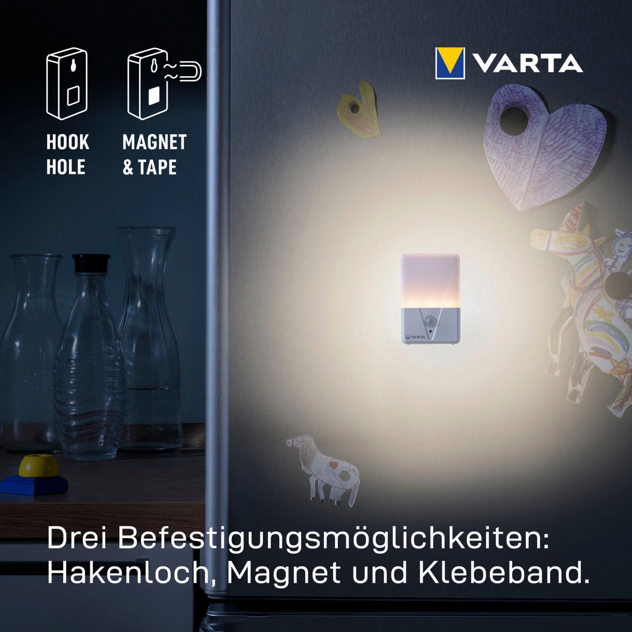 VARTA Nachtlicht »VARTA Motion Sensor Nachtlicht ist batteriebetrieben inkl.  3xAAA« | BAUR