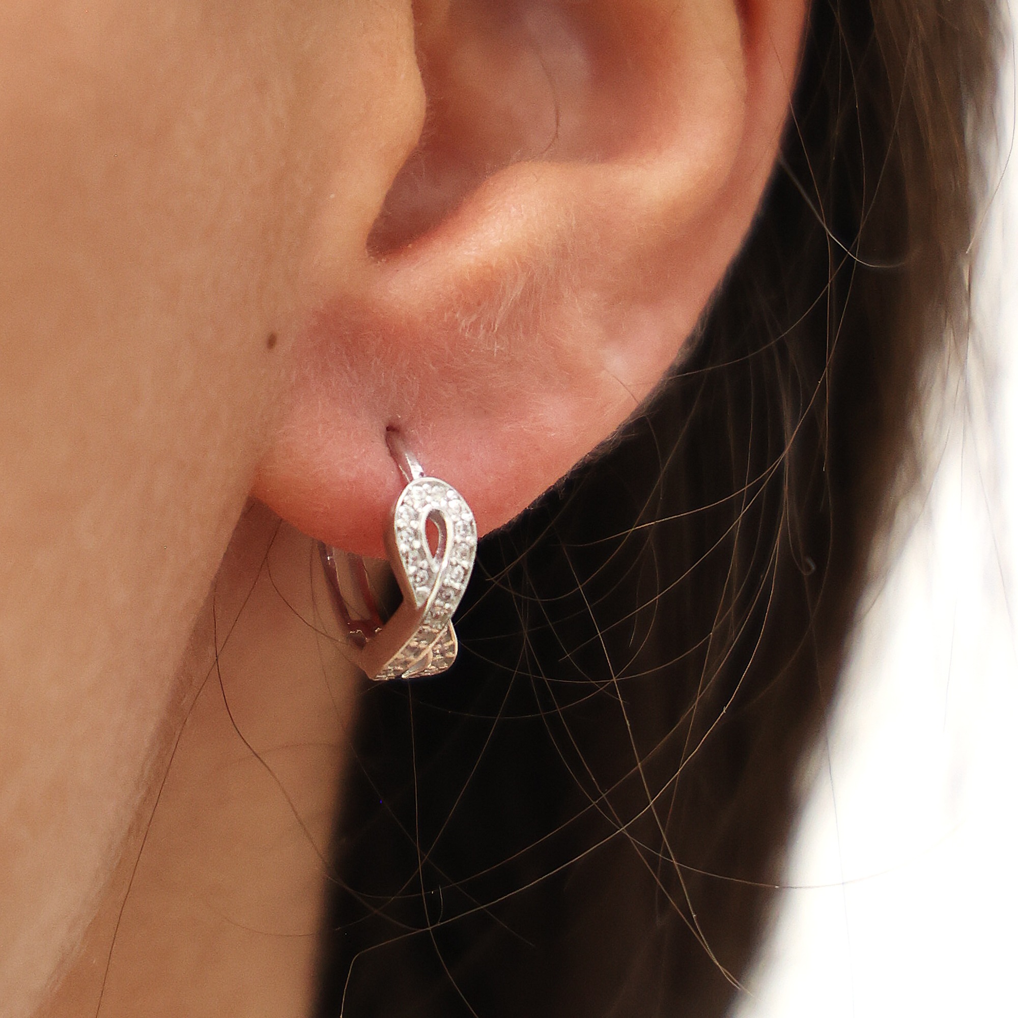 dKeniz Paar Creolen »925/- Sterling Silber Unendlichkeitsohrring«