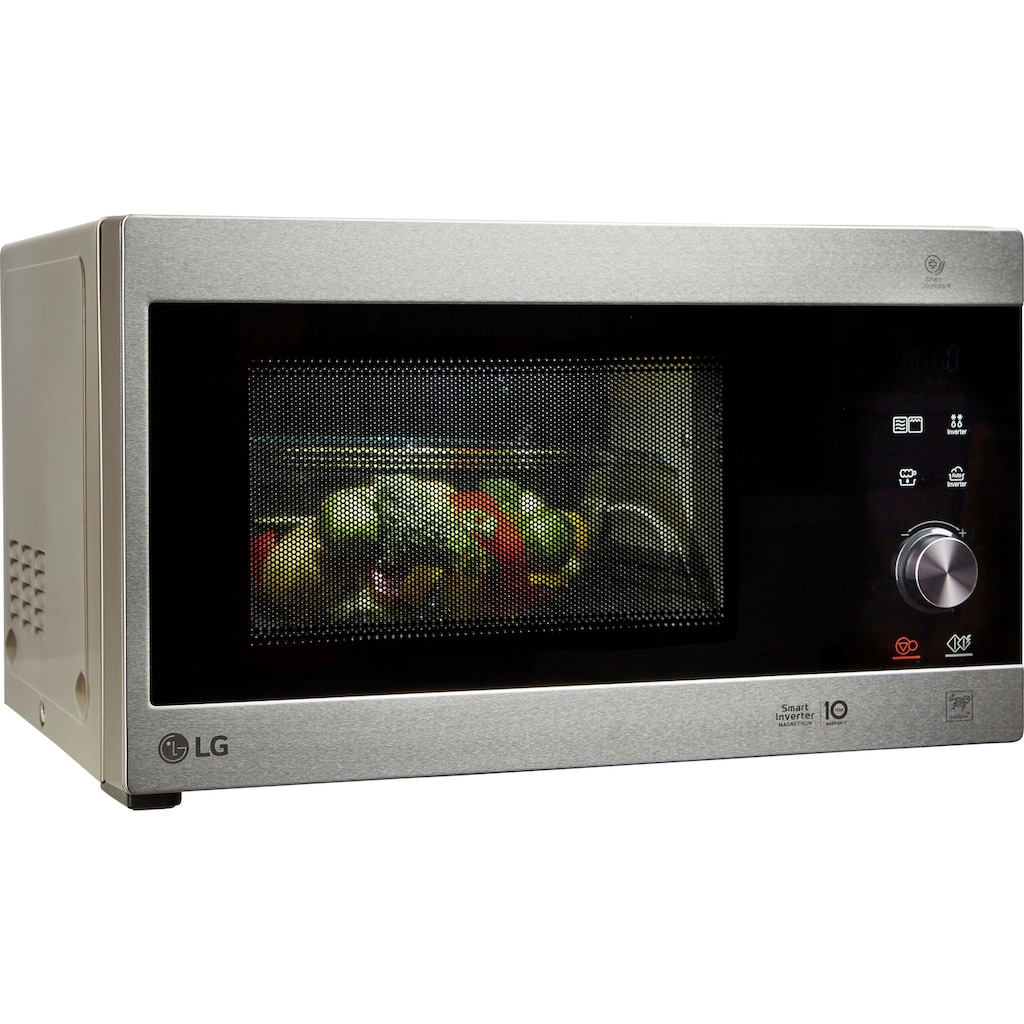 LG Mikrowelle »MH 6565 CPS«, Grill, 1000 W, Smart Inverter Technologie, echte Glasfront