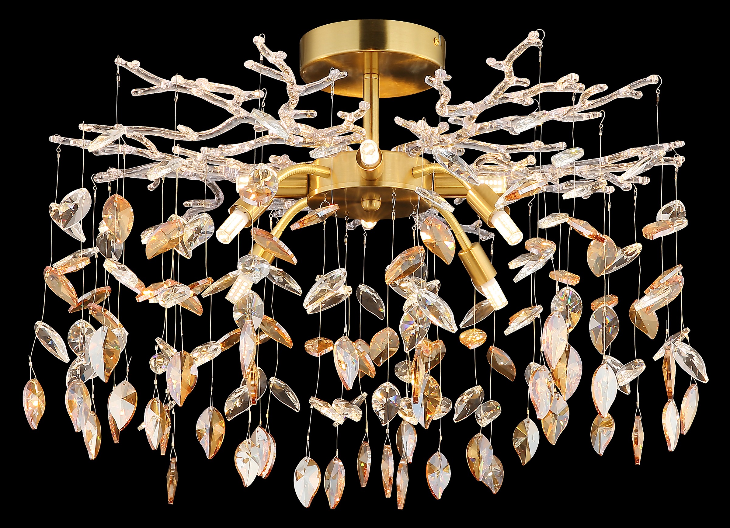 GLOBO LIGHTING Deckenleuchte »DANNA« G9 1 Stk. Deckenleuchte mit Kristallen, luxuriös, elegant & hell