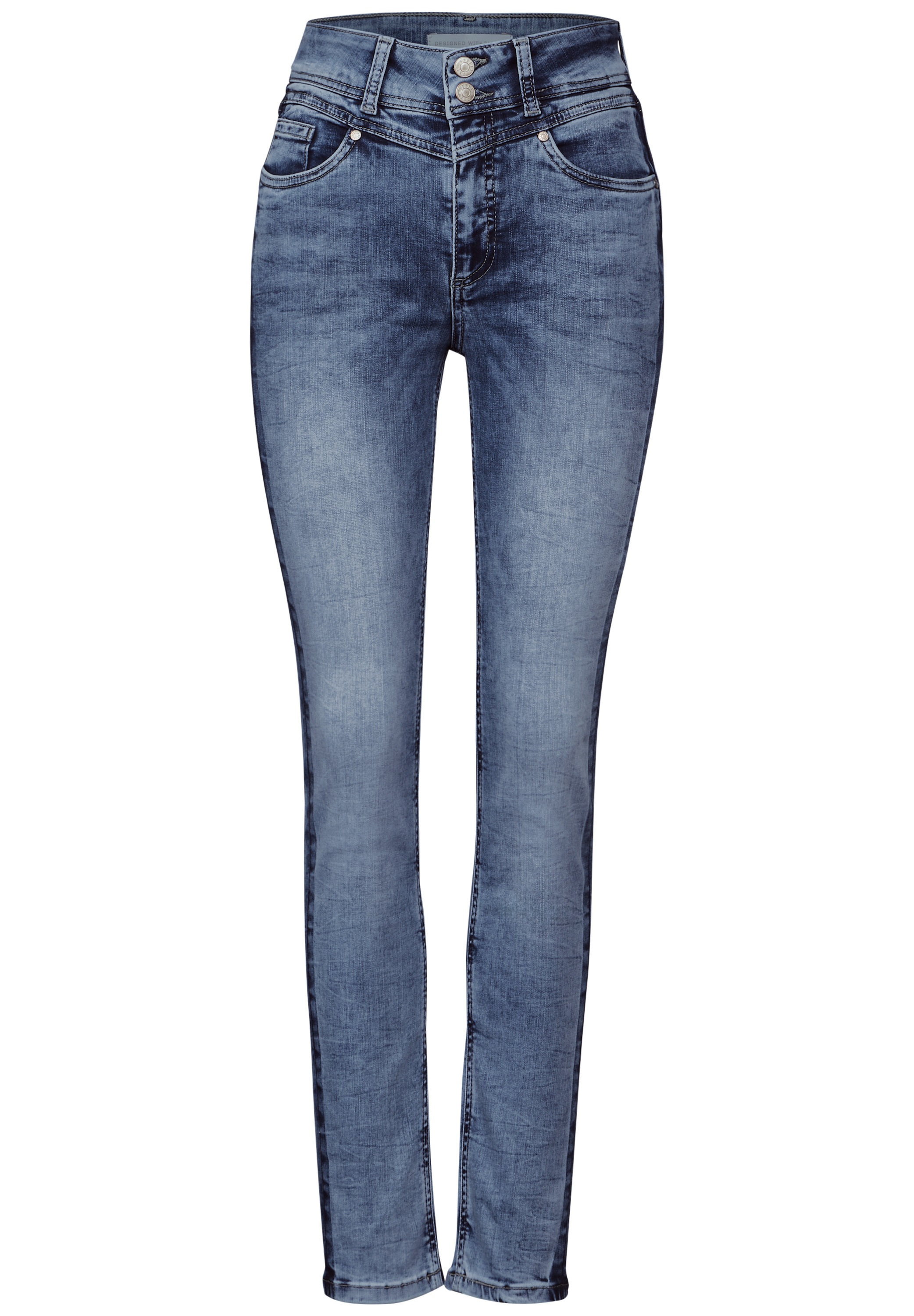 STREET ONE Slim-fit-Jeans, Middle Waist
