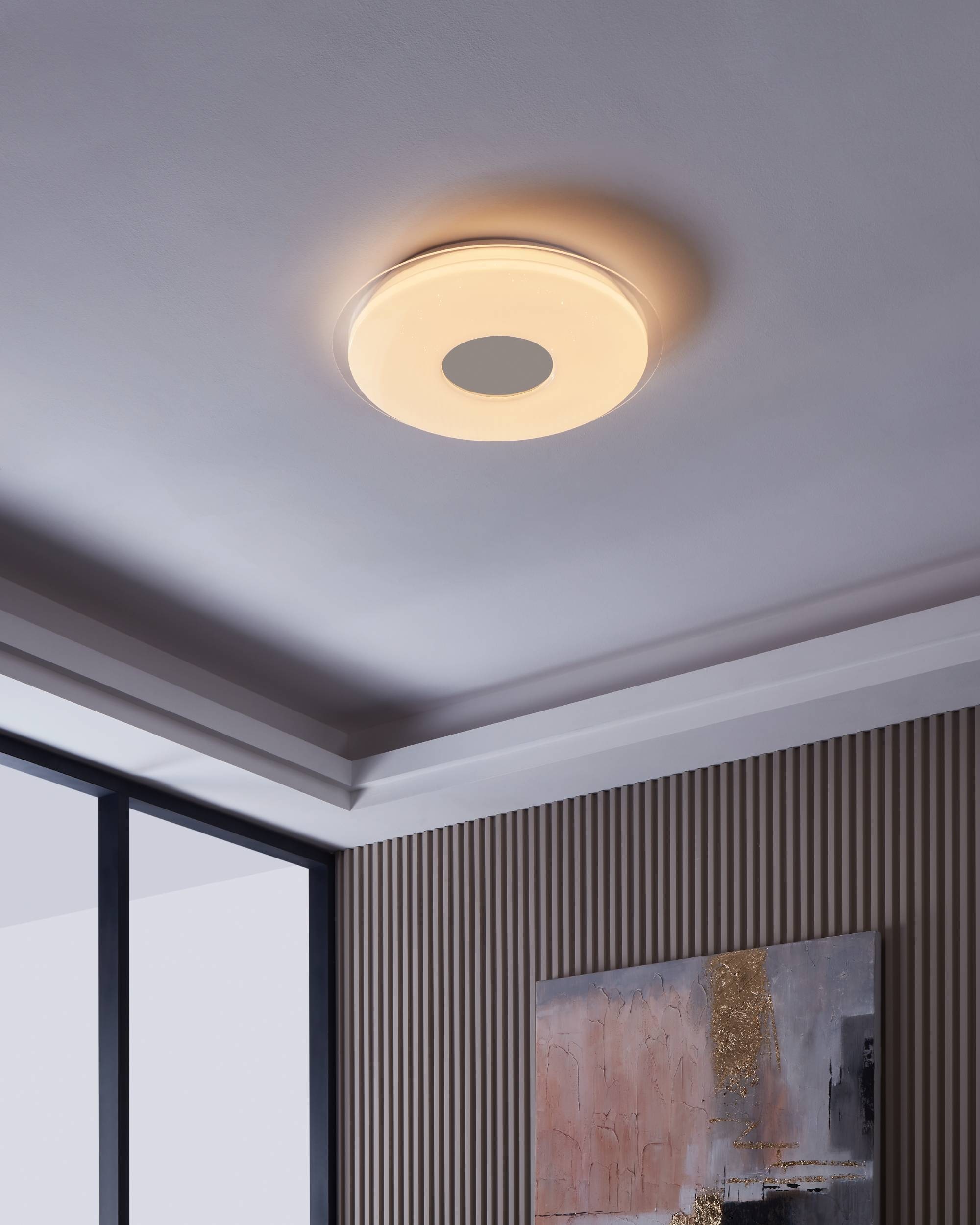 EGLO LED-Deckenleuchte »LANCIANO-Z« in weiß und transparent aus Stahl / inkl. LED fest integriert - 4 x 11,2 Watt