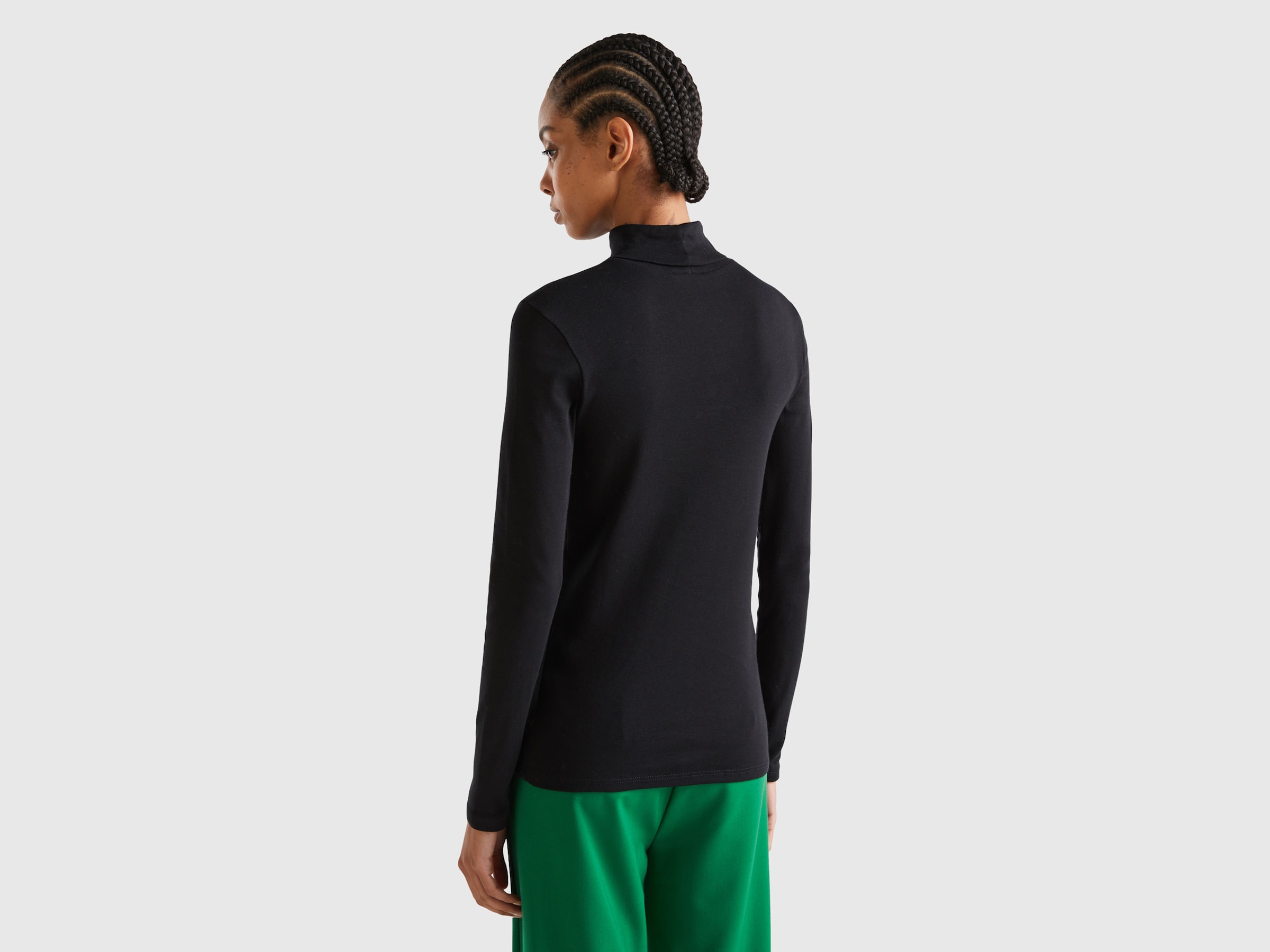 United Colors of Benetton Rollkragenshirt, mit Markenlabel günstig online kaufen