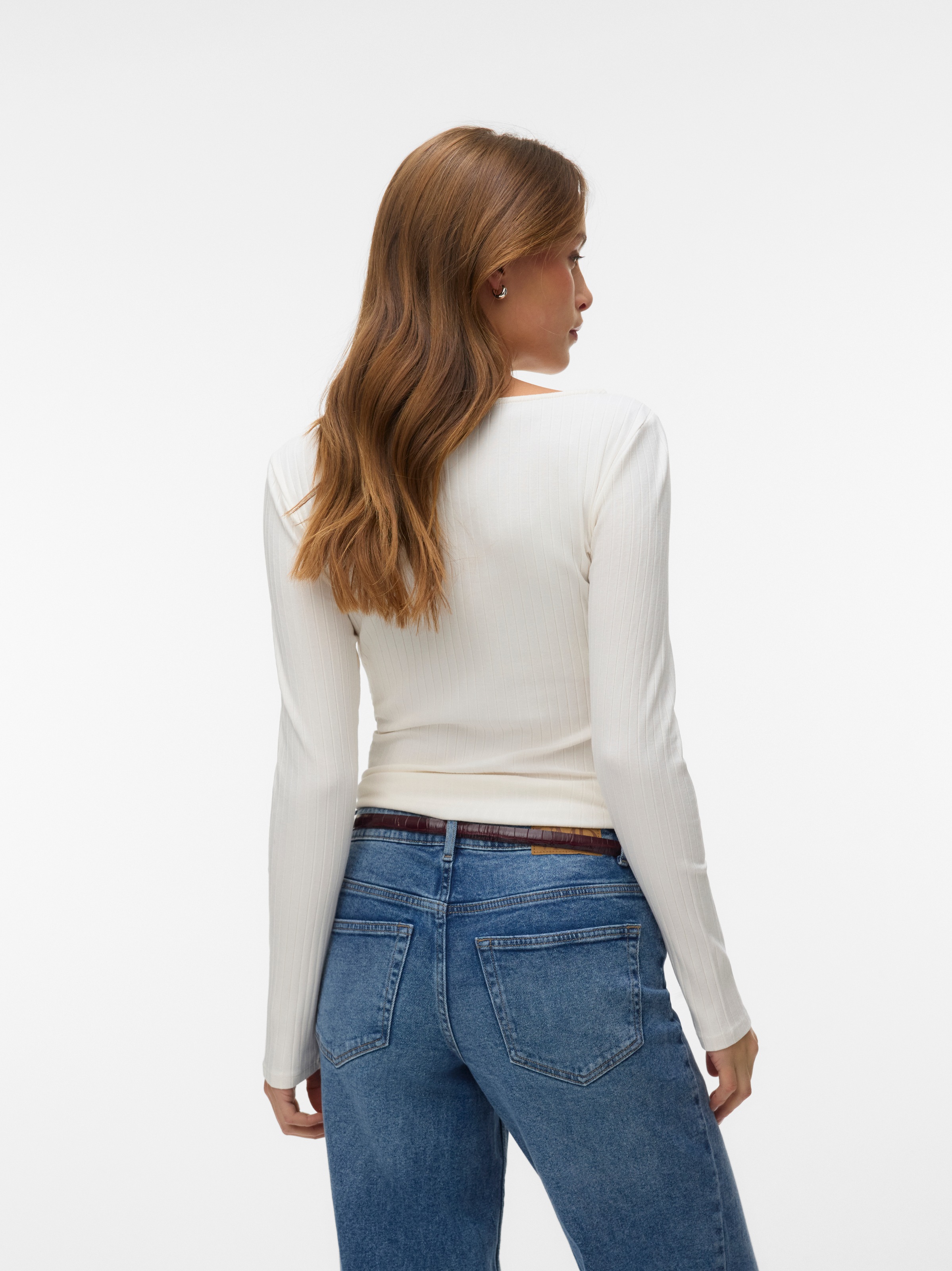 Vero Moda Langarmshirt "VMRUBY LS TOP JRS NOOS" Baumwollmischung günstig online kaufen