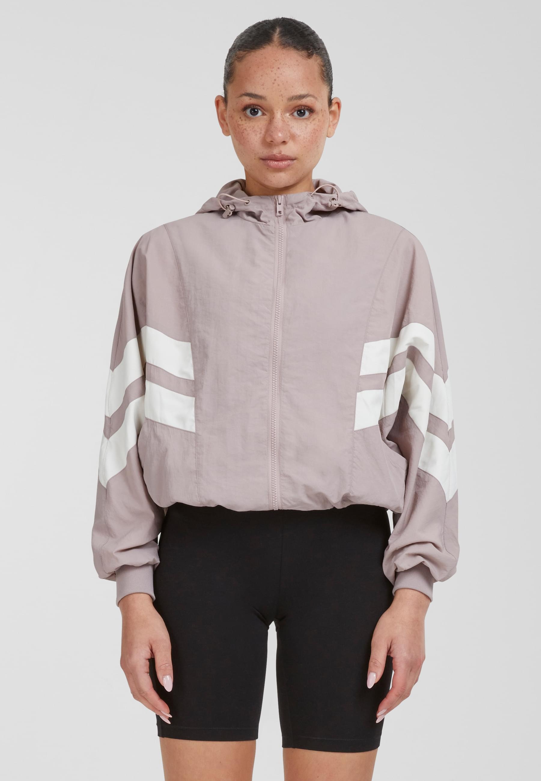 URBAN CLASSICS Allwetterjacke »Urban Classics Damen Ladies Crinkle Batwing Jacket«, (1 St.), mit Kapuze
