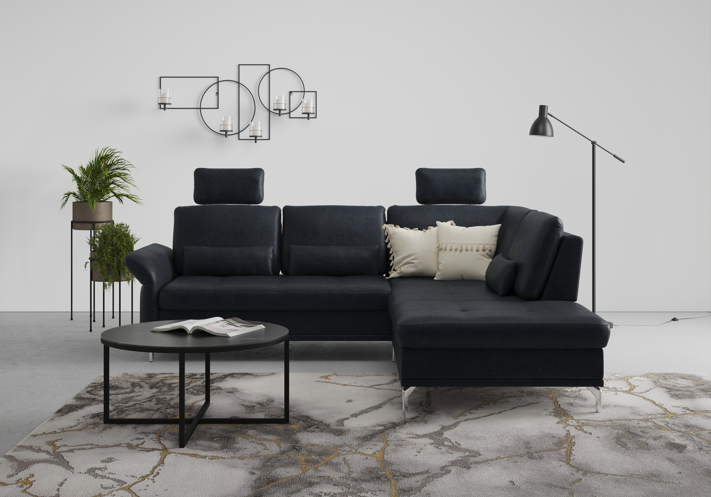INOSIGN Ecksofa »Palm Beach L-Form«, Federkern, mit Sitztiefenverstellung, wahlweise mit Bettfunktion