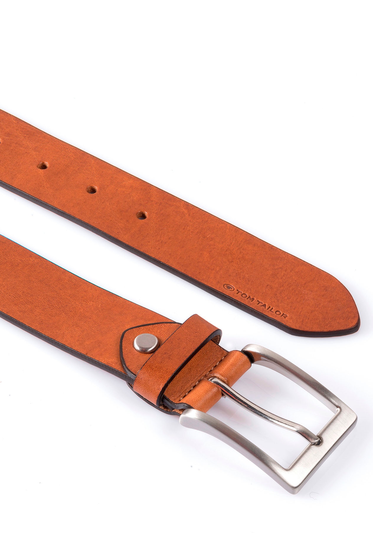 TOM TAILOR Ledergürtel »TTJADEN«, 3,5 cm breiter Herrengürtel, ideal zu Jeans bis Gr. 120